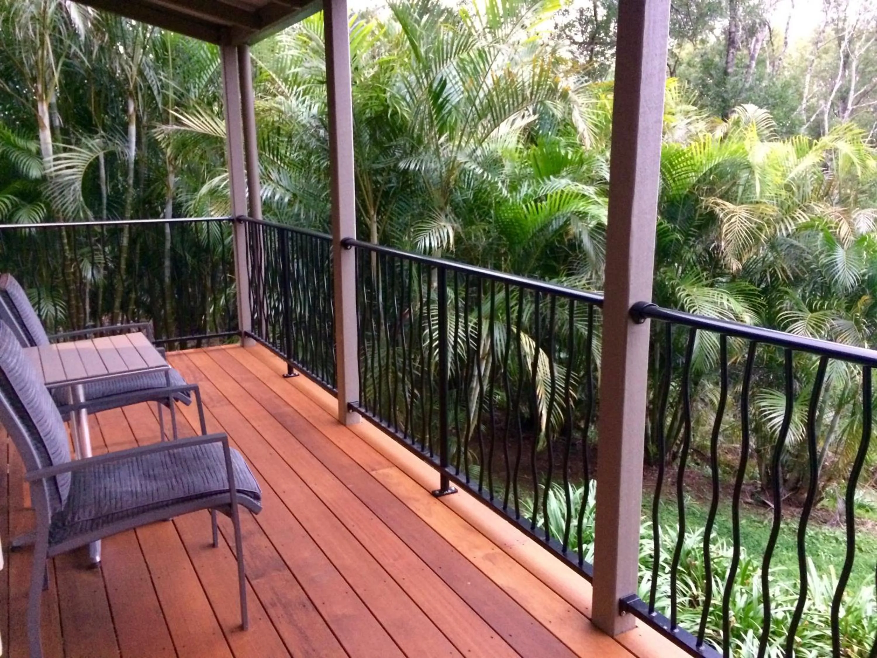 Balcony/Terrace in Maleny Luxury Cottages