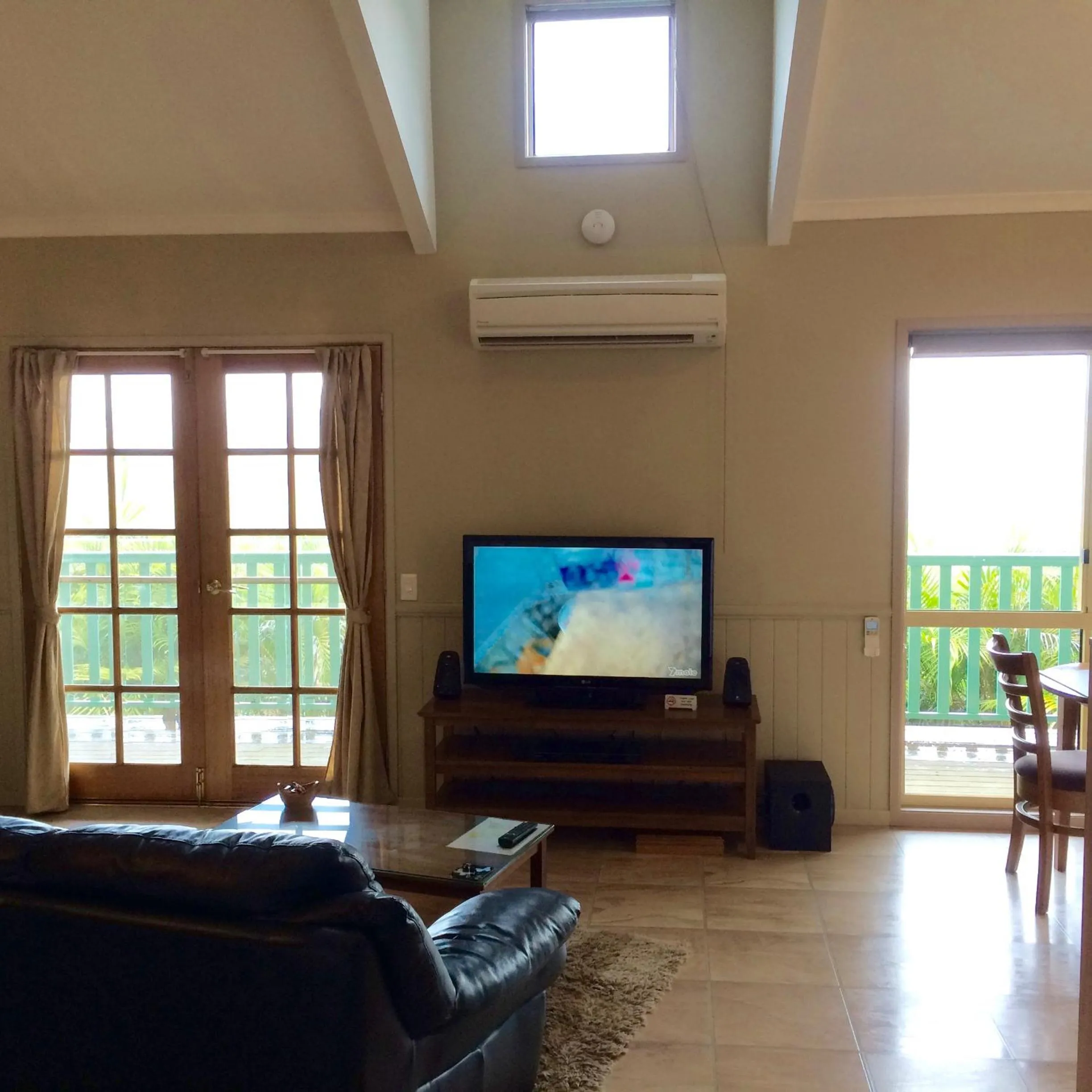 Living room in Maleny Luxury Cottages