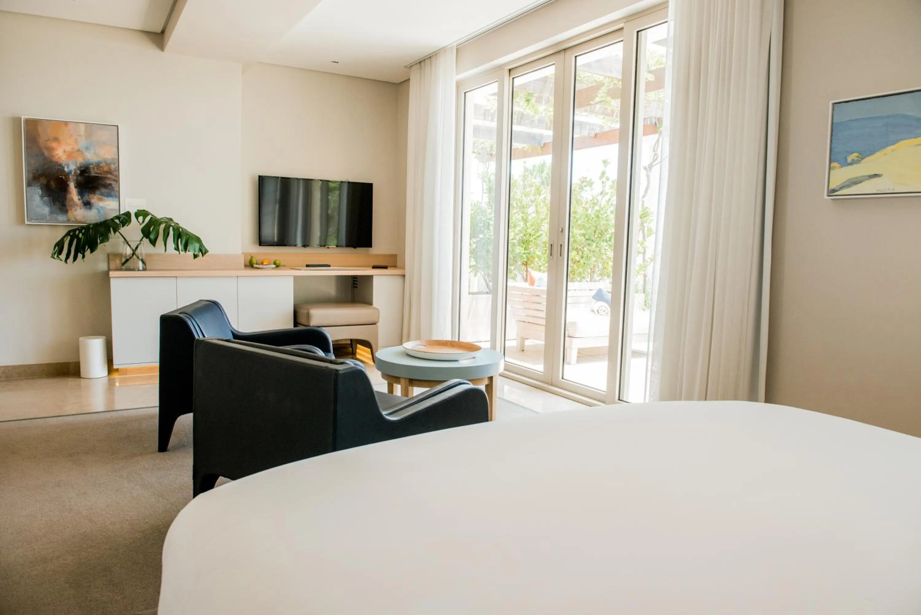 Seating area, Bed in Compass House Boutique Hotel - Adults Only