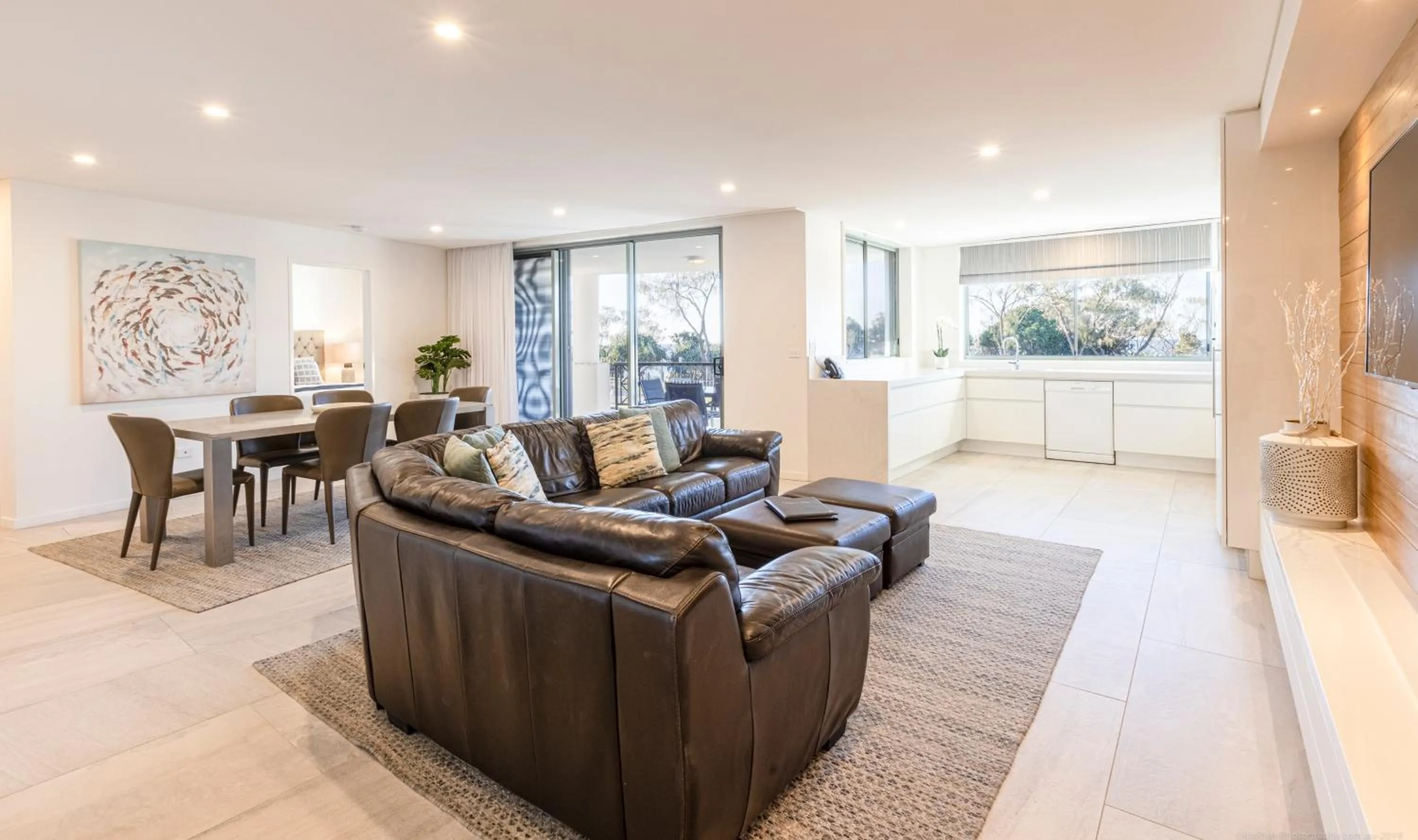 Living room in Bay Royal Apartments