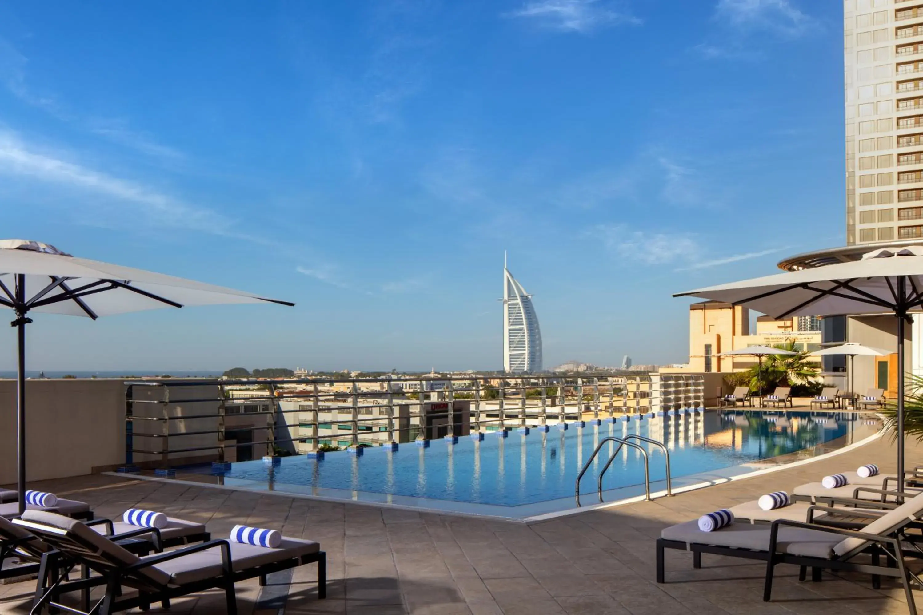 Swimming pool in Staybridge Suites Dubai Internet City by IHG Swimming pool in Staybridge Suites Dubai Internet City by IHG