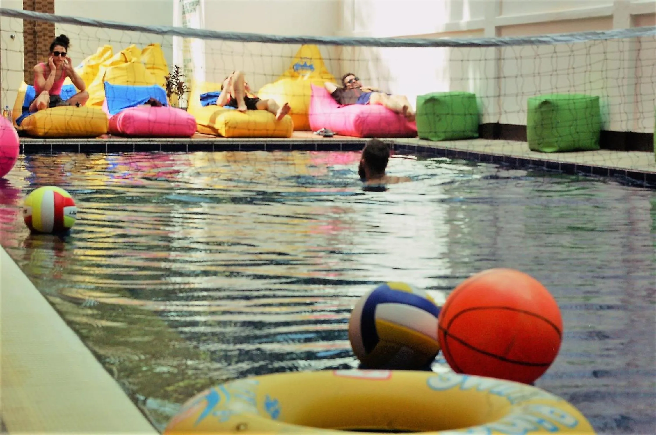 Pool view in The Siem Reap Chilled Backpacker