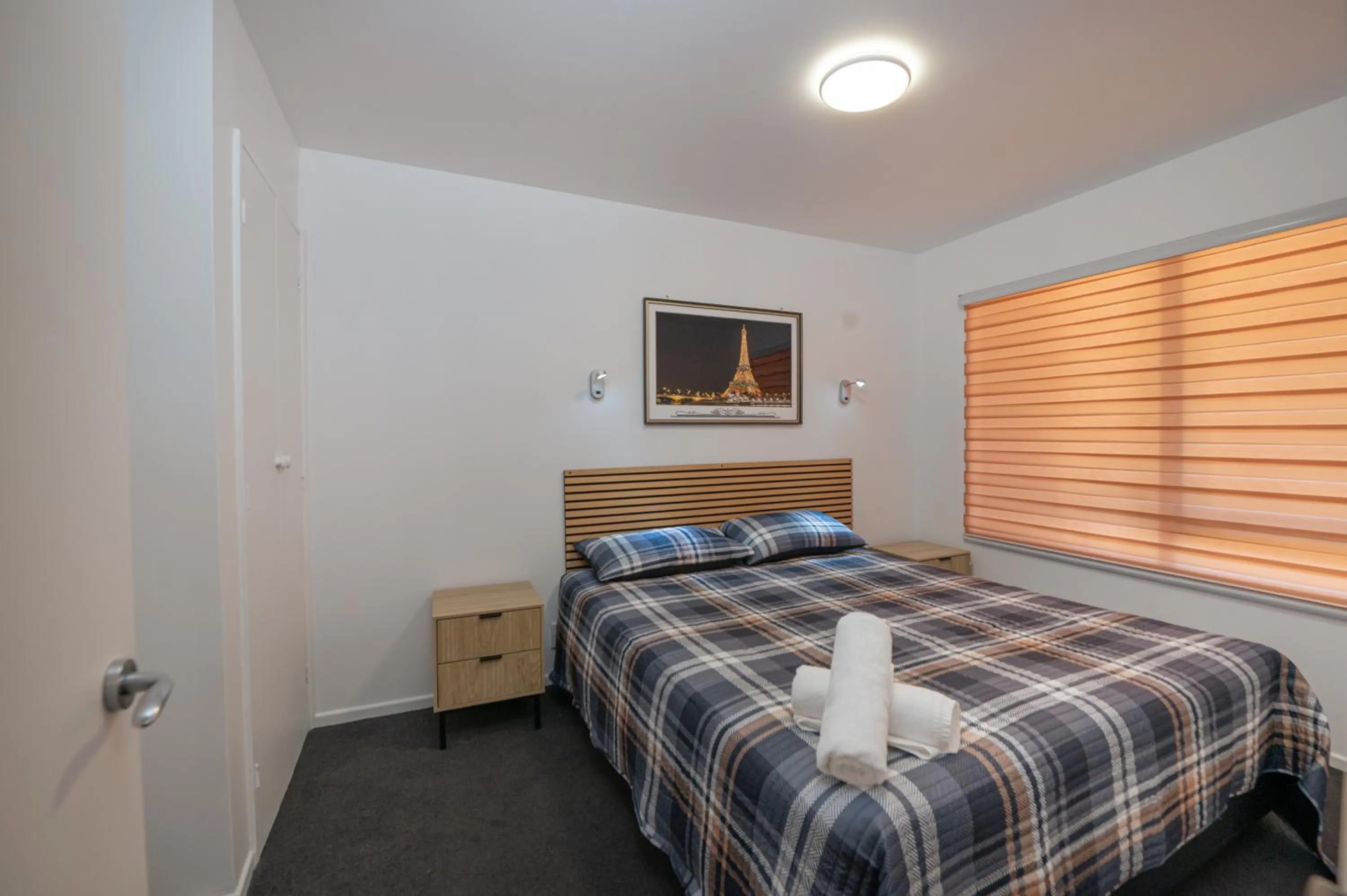 Bed in Aotea Motel