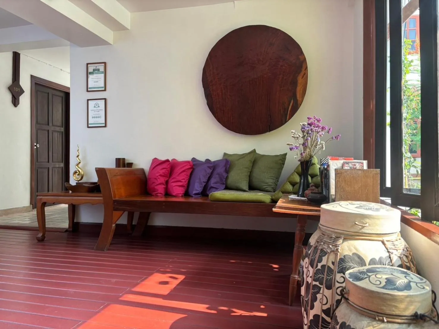 Living room in Yindee Stylish Guesthouse