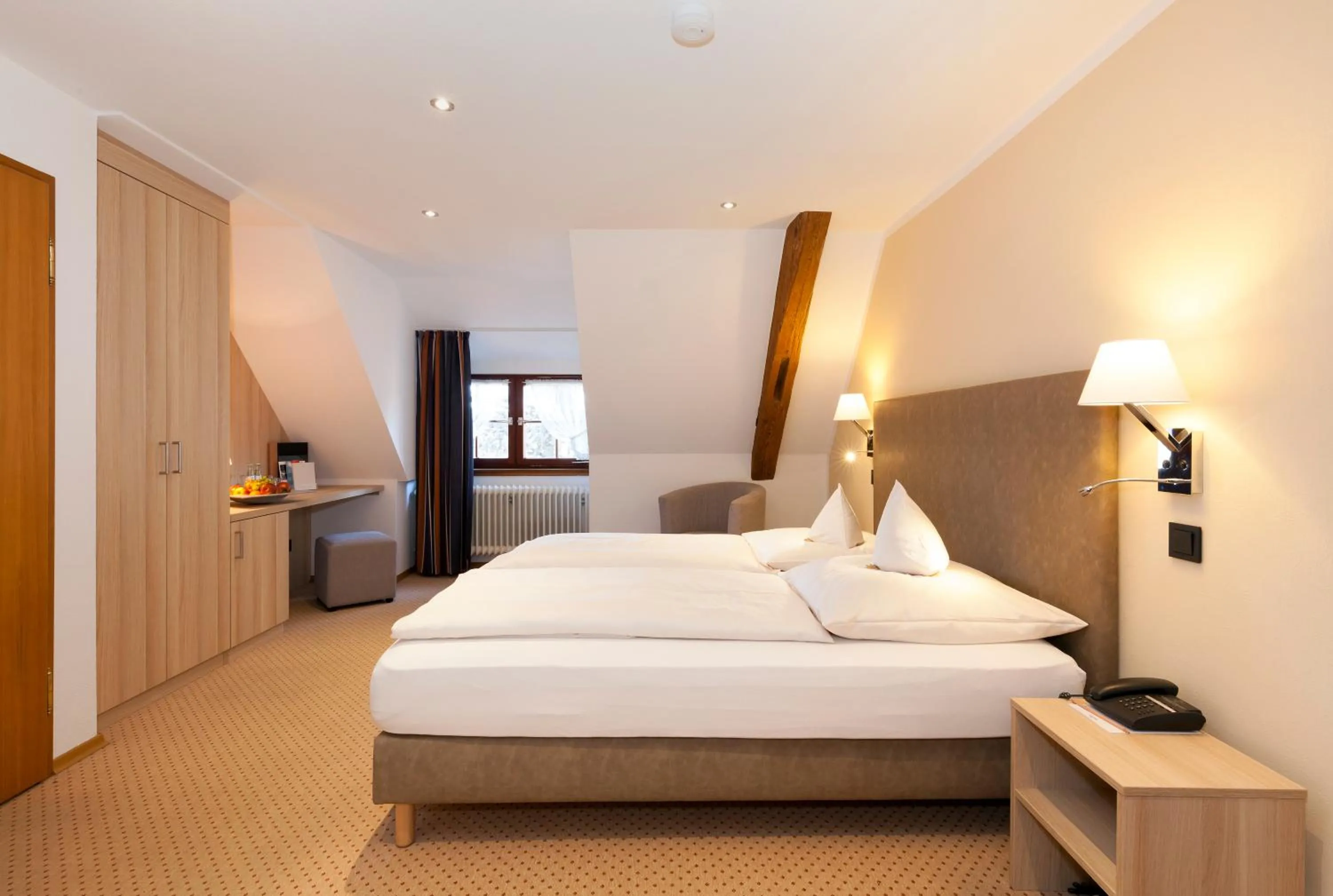 Photo of the whole room, Bed in Romantik Hotel Johanniter-Kreuz