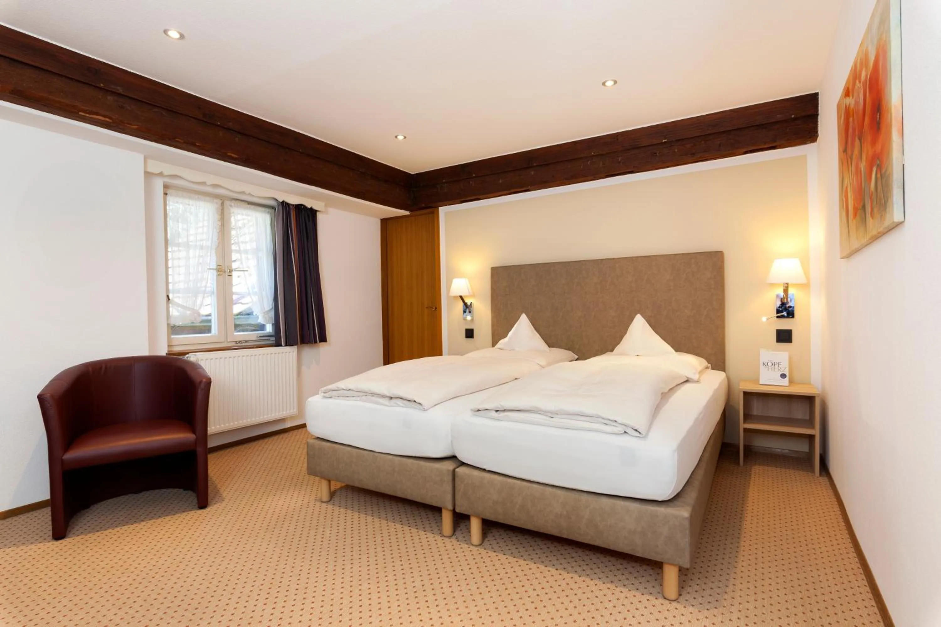 Photo of the whole room, Bed in Romantik Hotel Johanniter-Kreuz