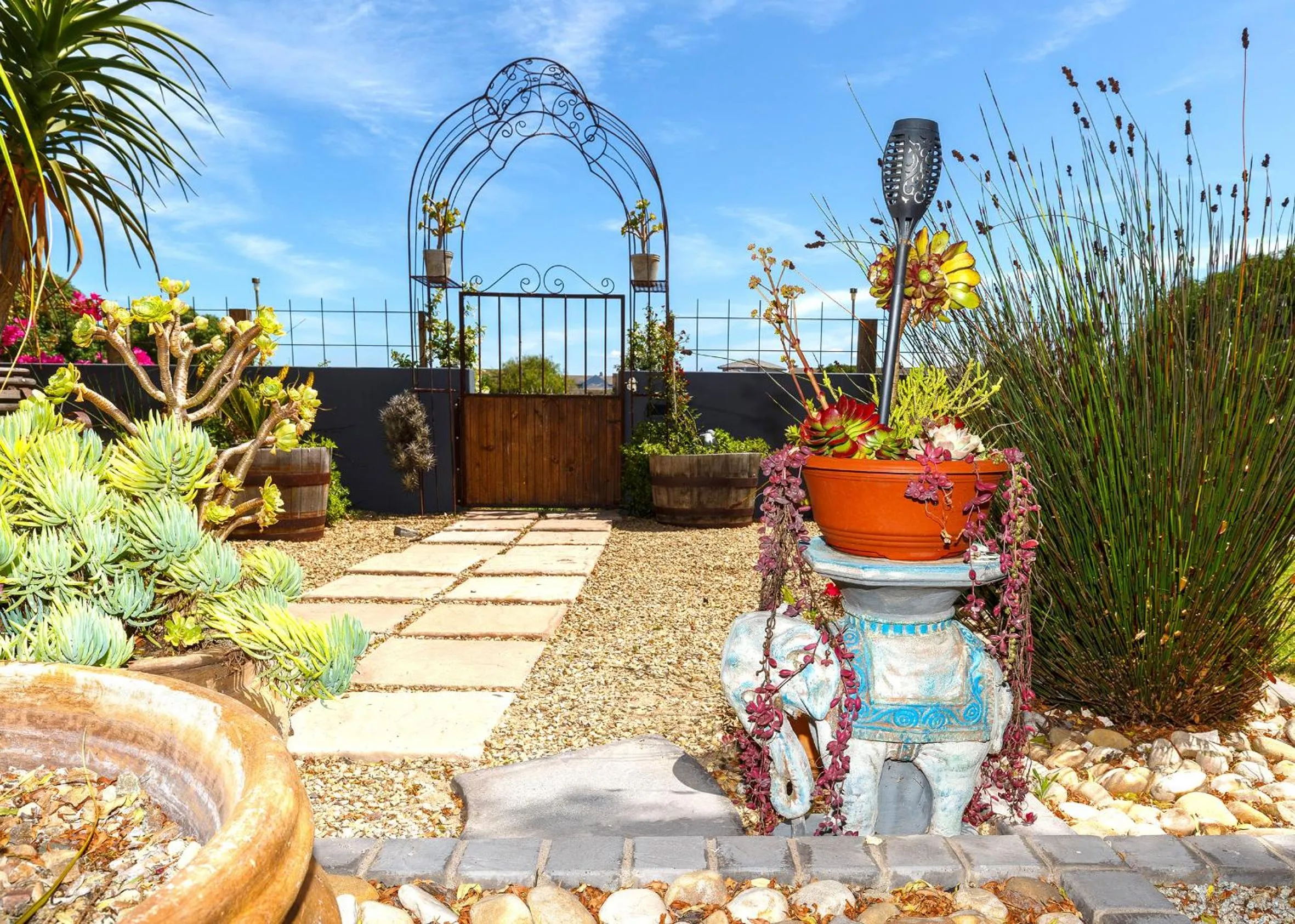 Garden in Le Mahi Guest House