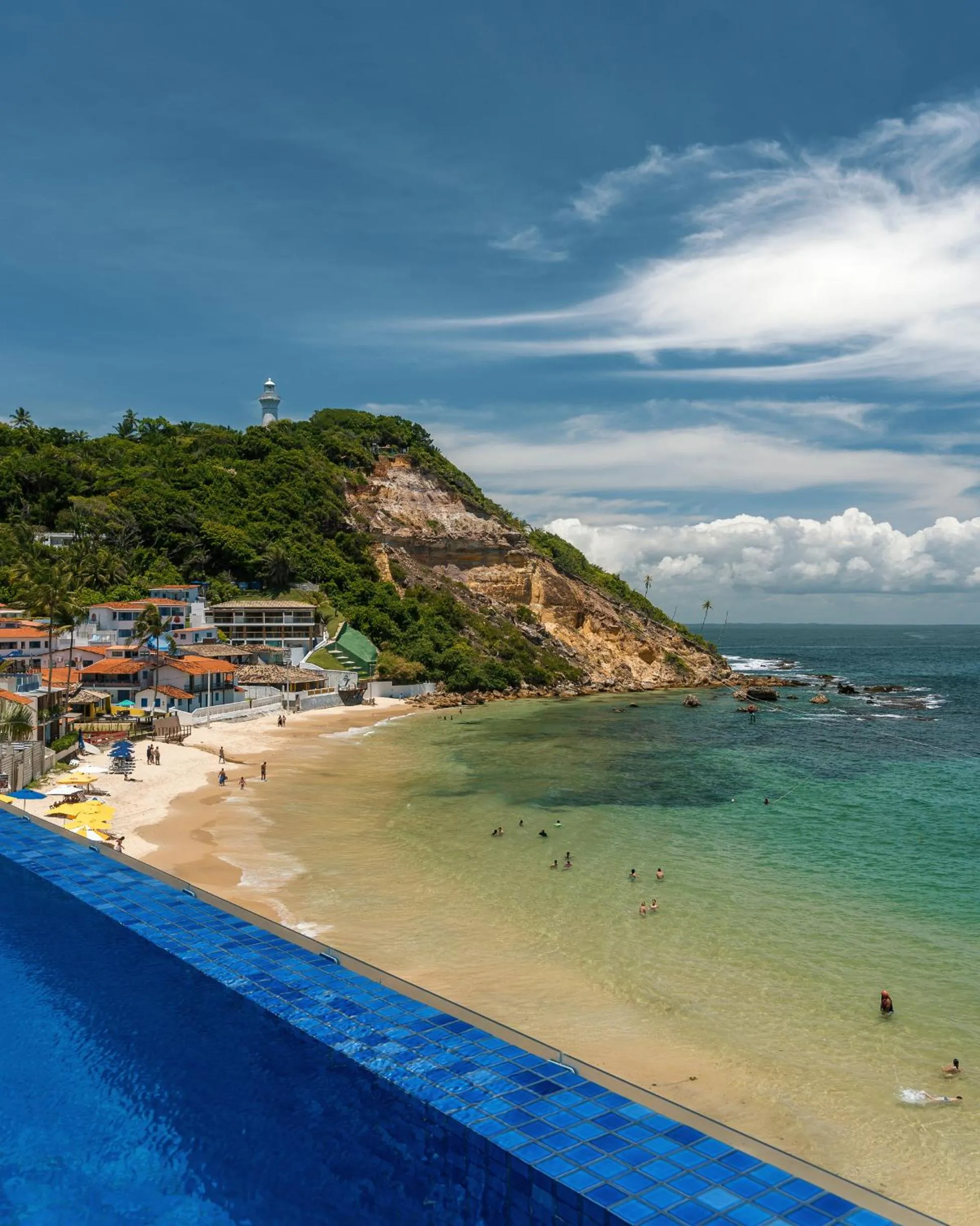 Pool view in Pousada Dona Moça