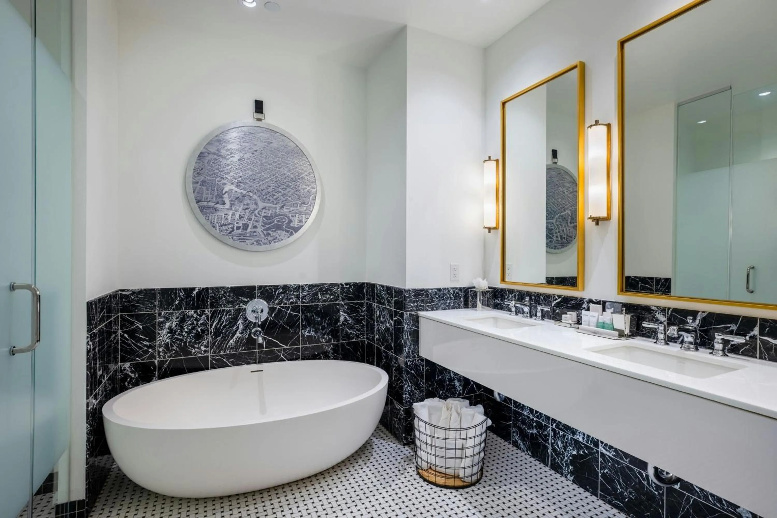 Bathroom in The Laura Hotel, Houston Downtown, Autograph Collection