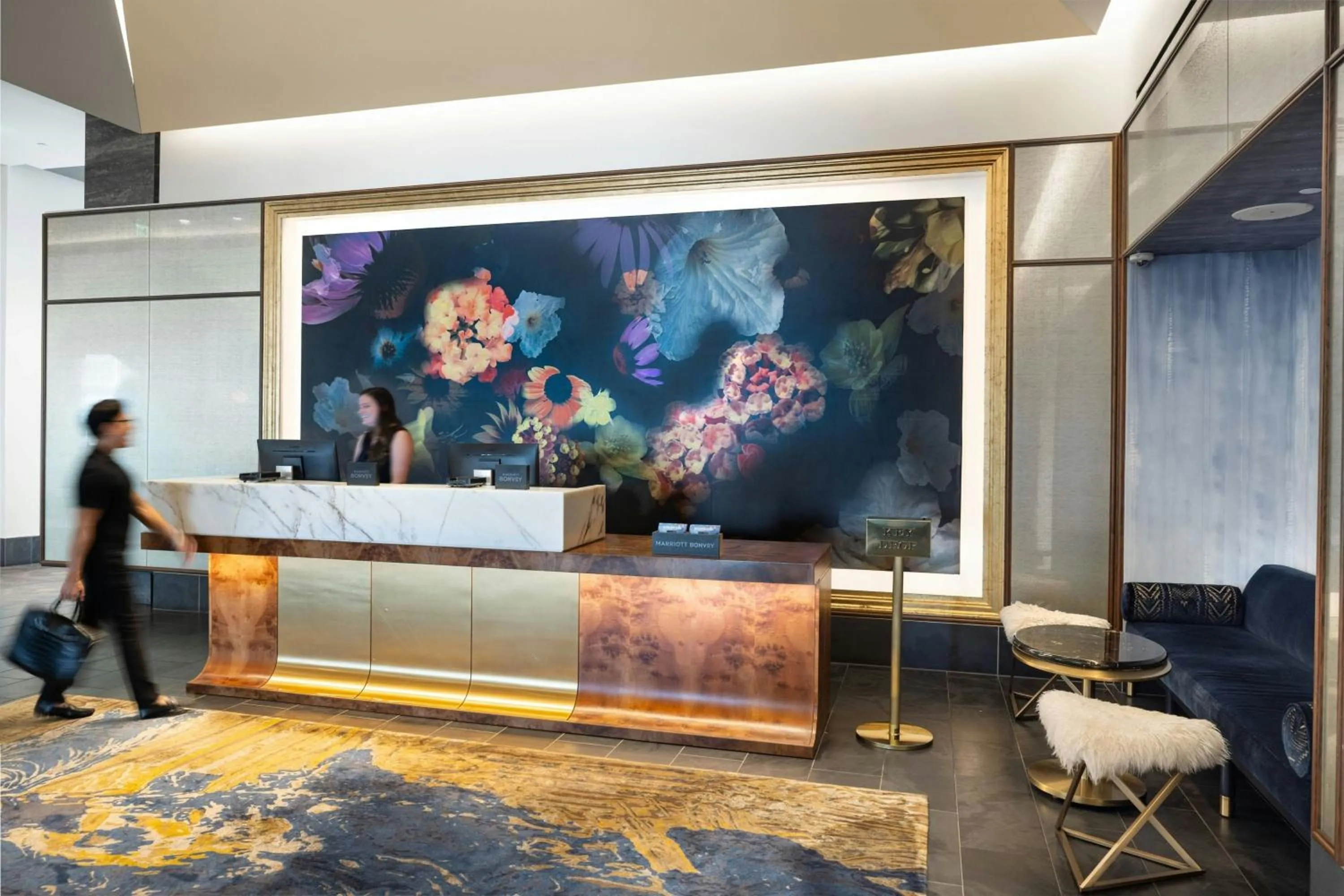 Lobby or reception in The Laura Hotel, Houston Downtown, Autograph Collection