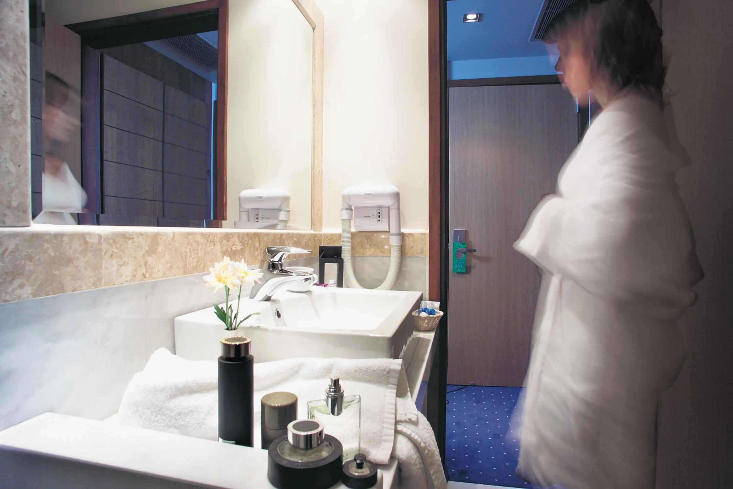 Bathroom in Dekelia Hotel