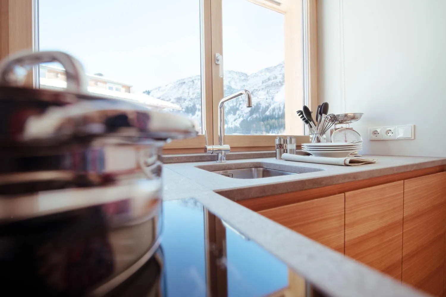 Kitchen or kitchenette in Mats Lech Alpenquartier