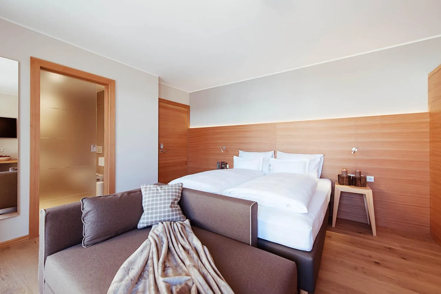 Living room, Bed in Mats Lech Alpenquartier