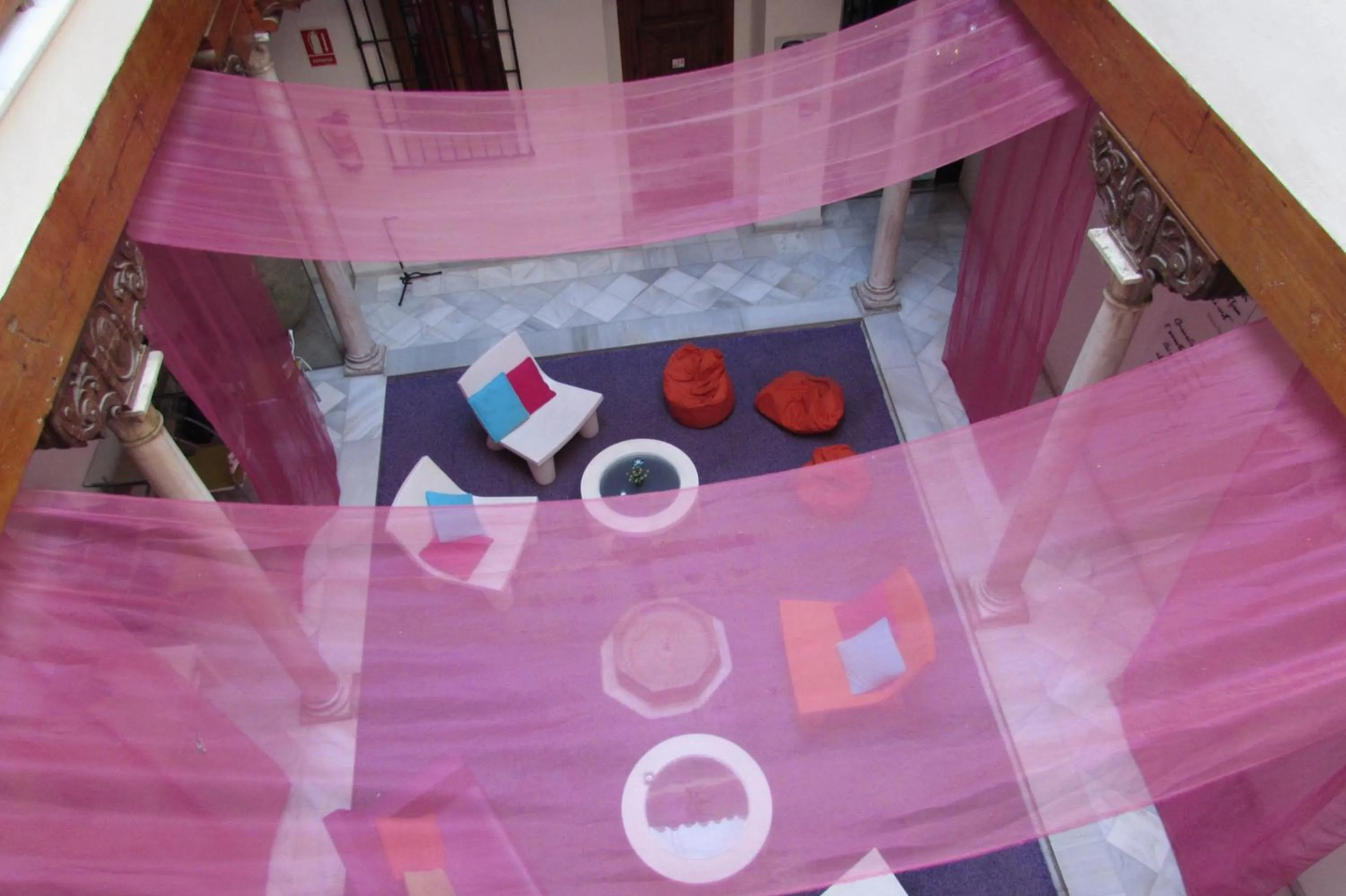 Patio in White Nest Hostel