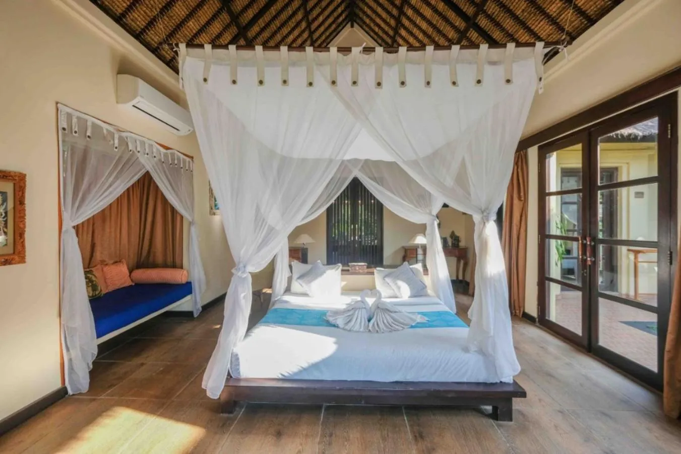 Bed in Amertha Bali Villas