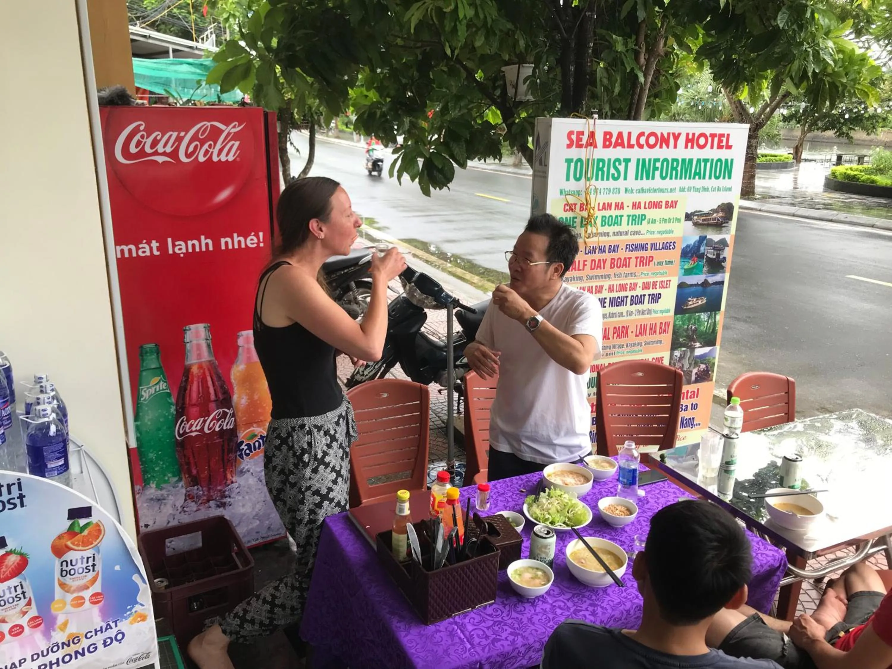group of guests in Sea Balcony Hotel