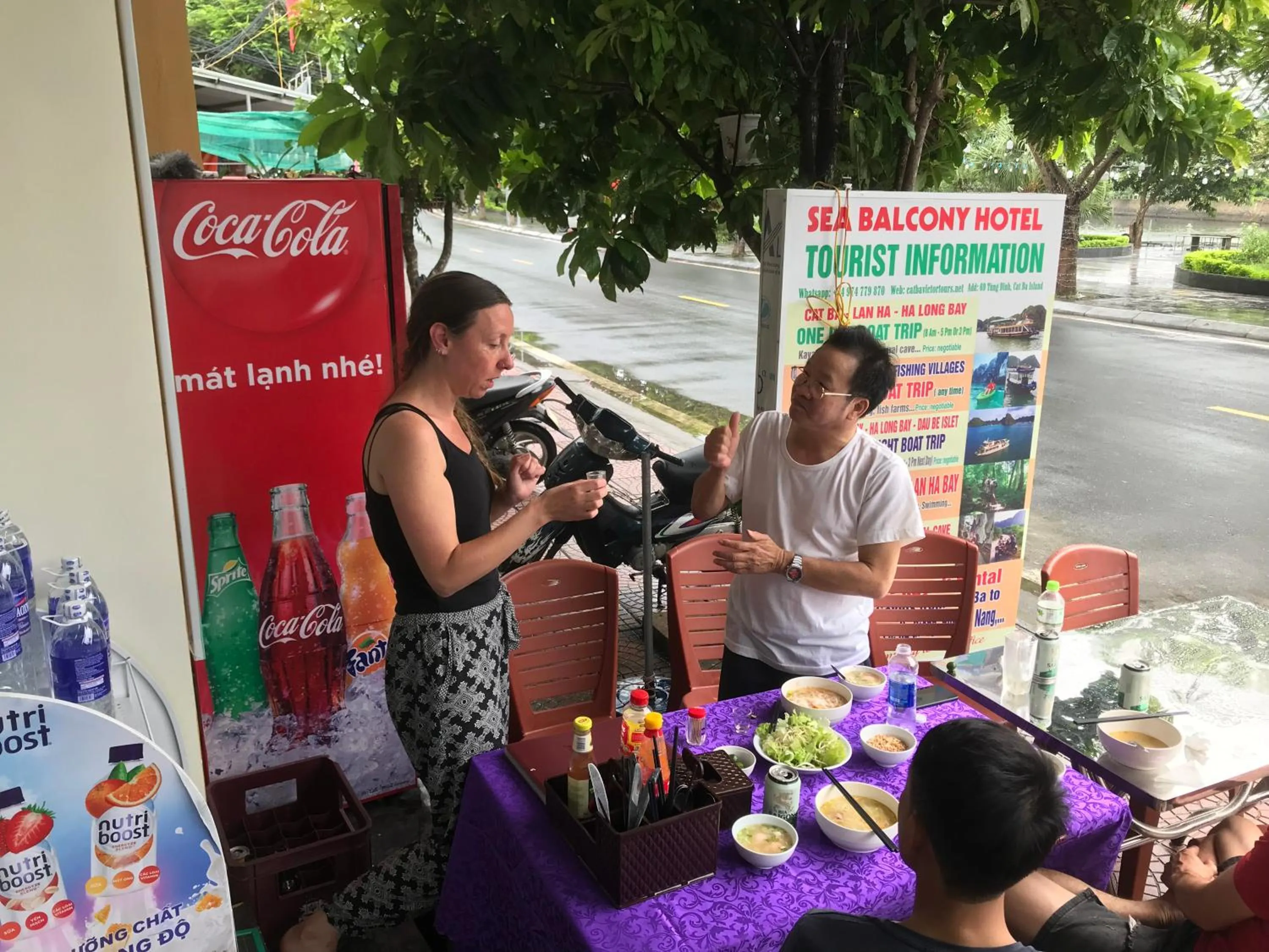 group of guests in Sea Balcony Hotel