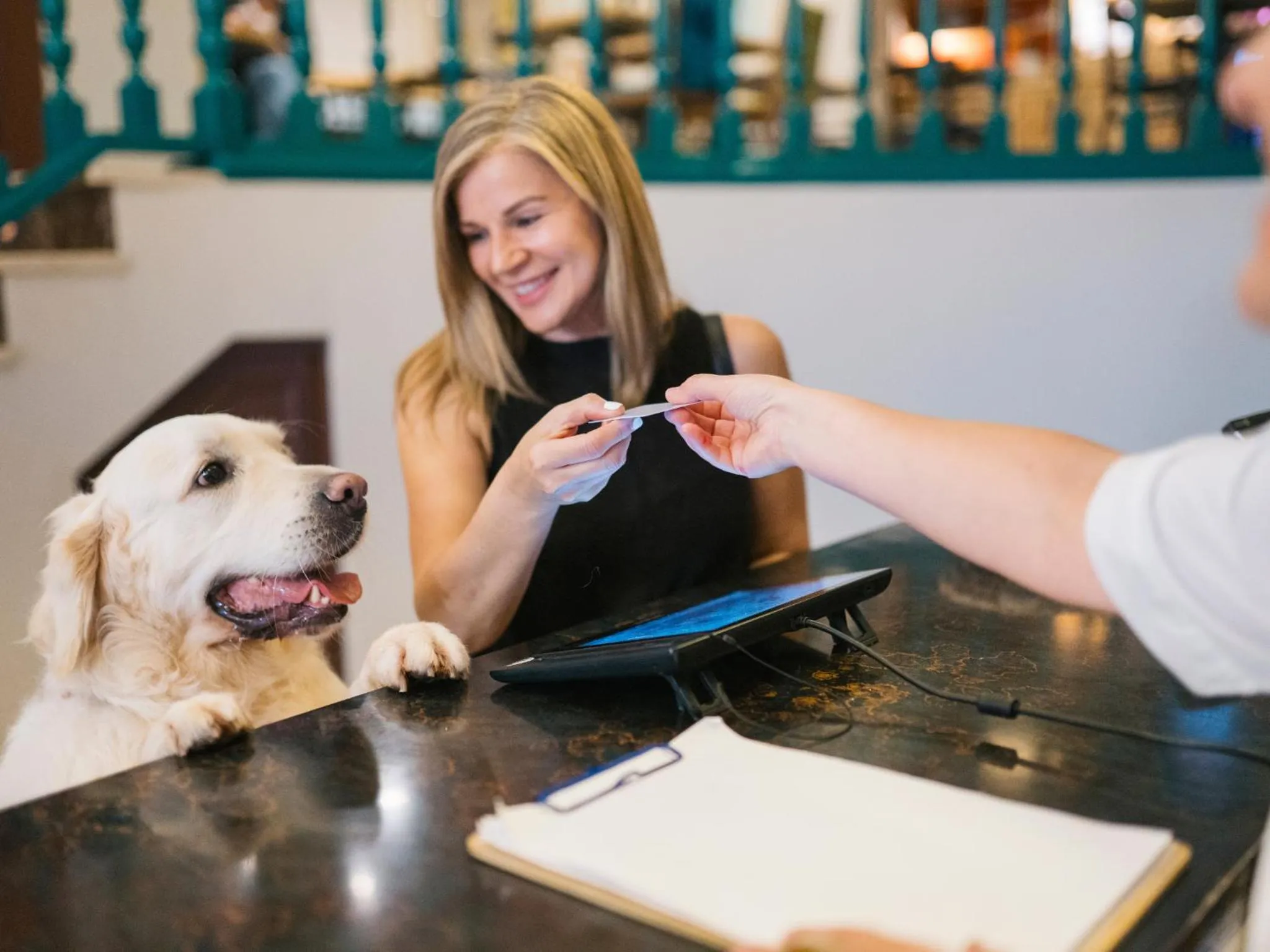 Lobby or reception in Hotel San Miguel