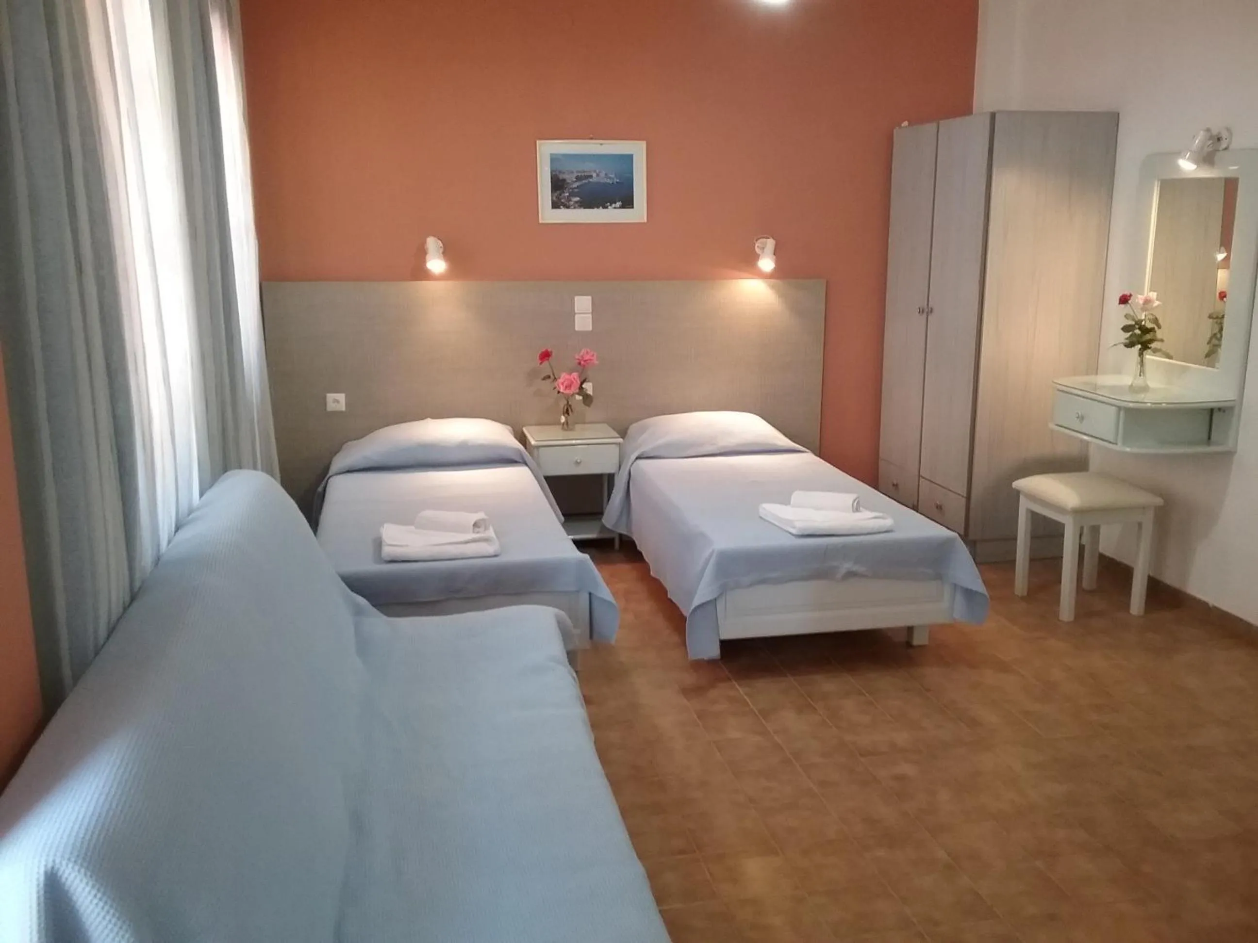 Bed in Ilona Apartments Chania