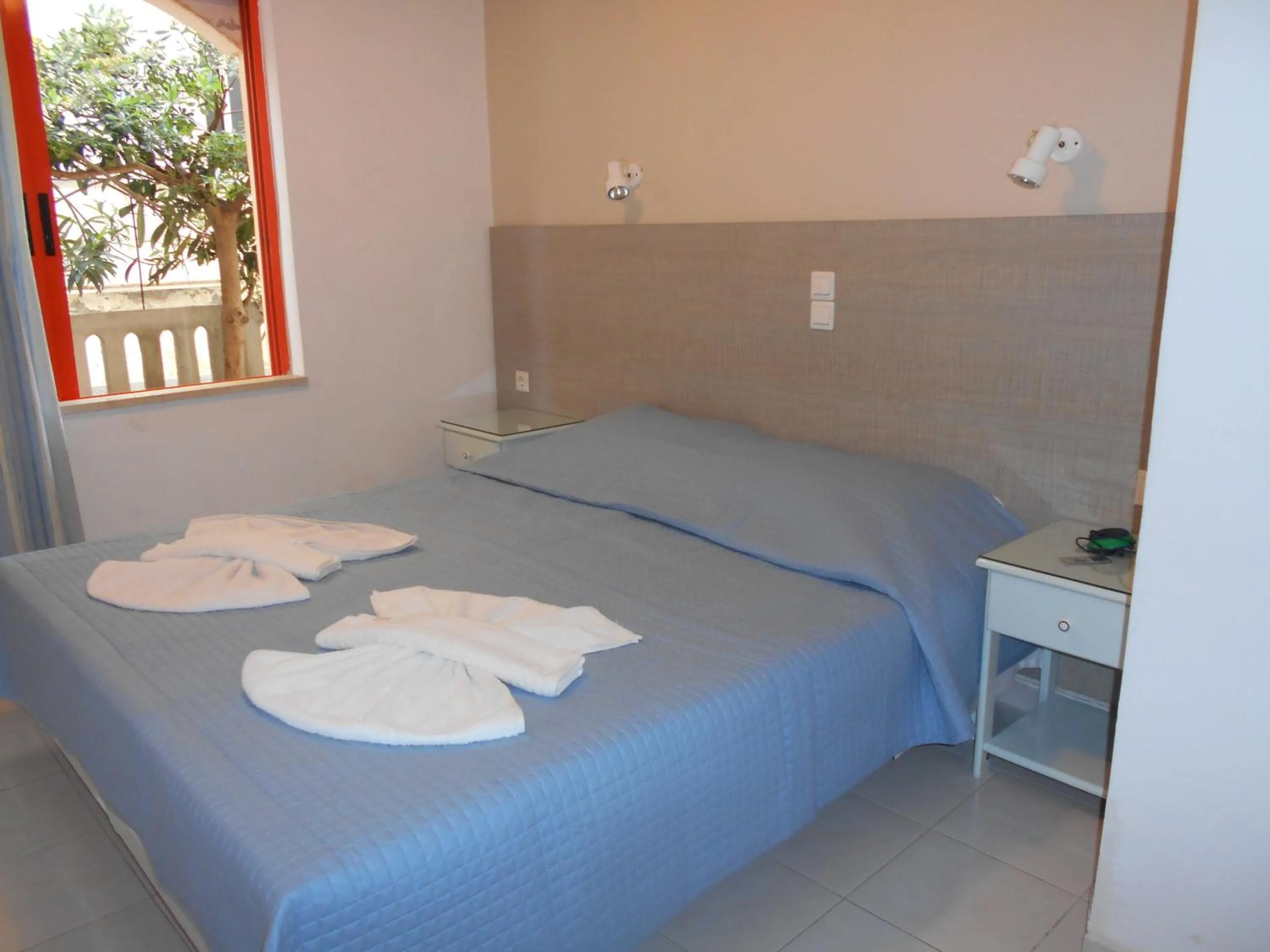 Bed in Ilona Apartments Chania