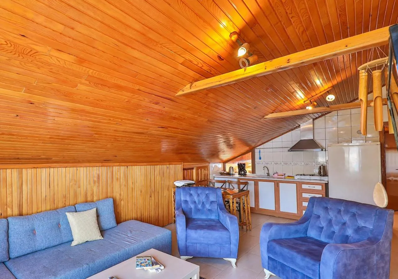 kitchen in Villa Dundar - Kas Apart Otel