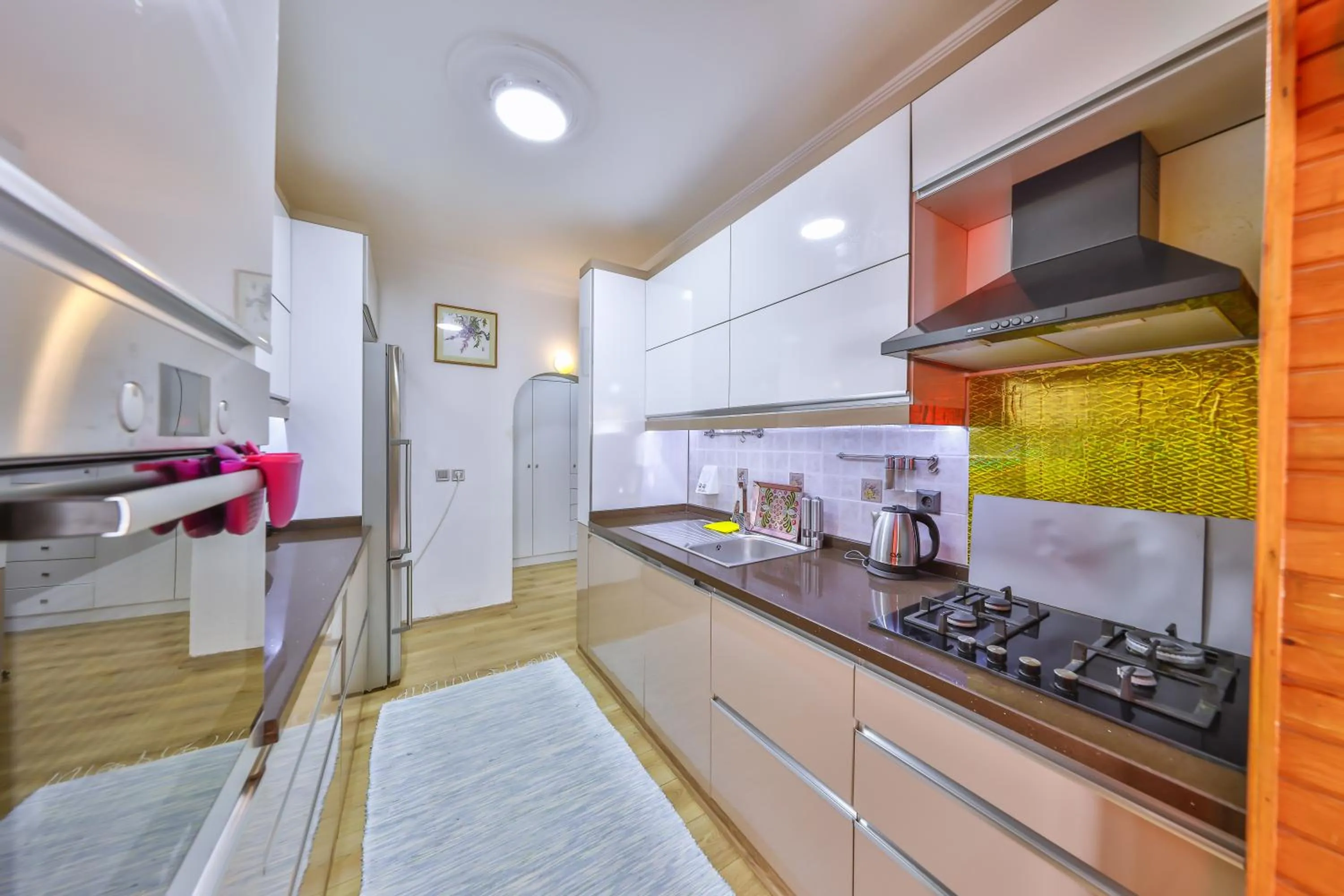 Kitchen or kitchenette in Villa Dundar - Kas Apartments