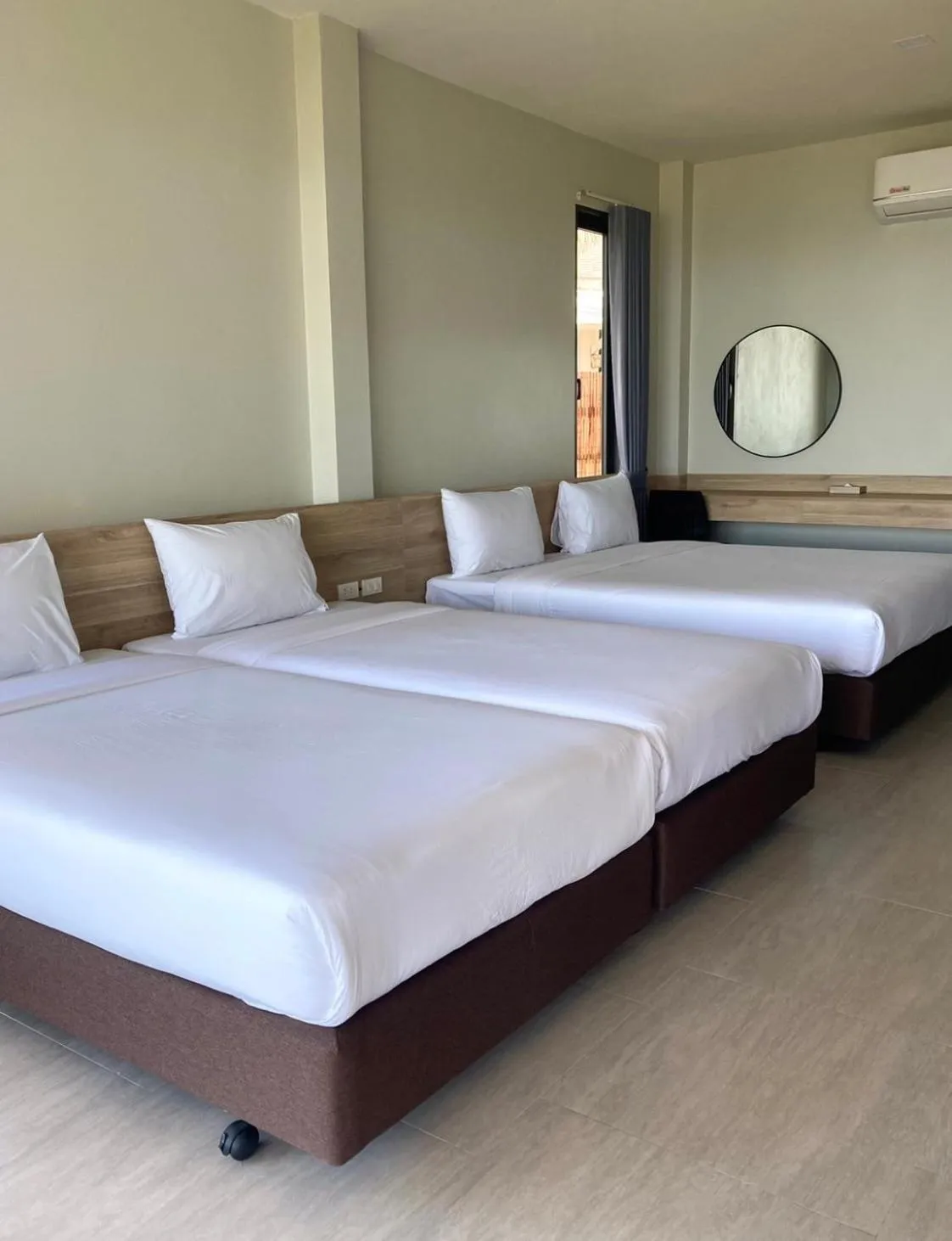 Bed in Rayong Chalet Resort