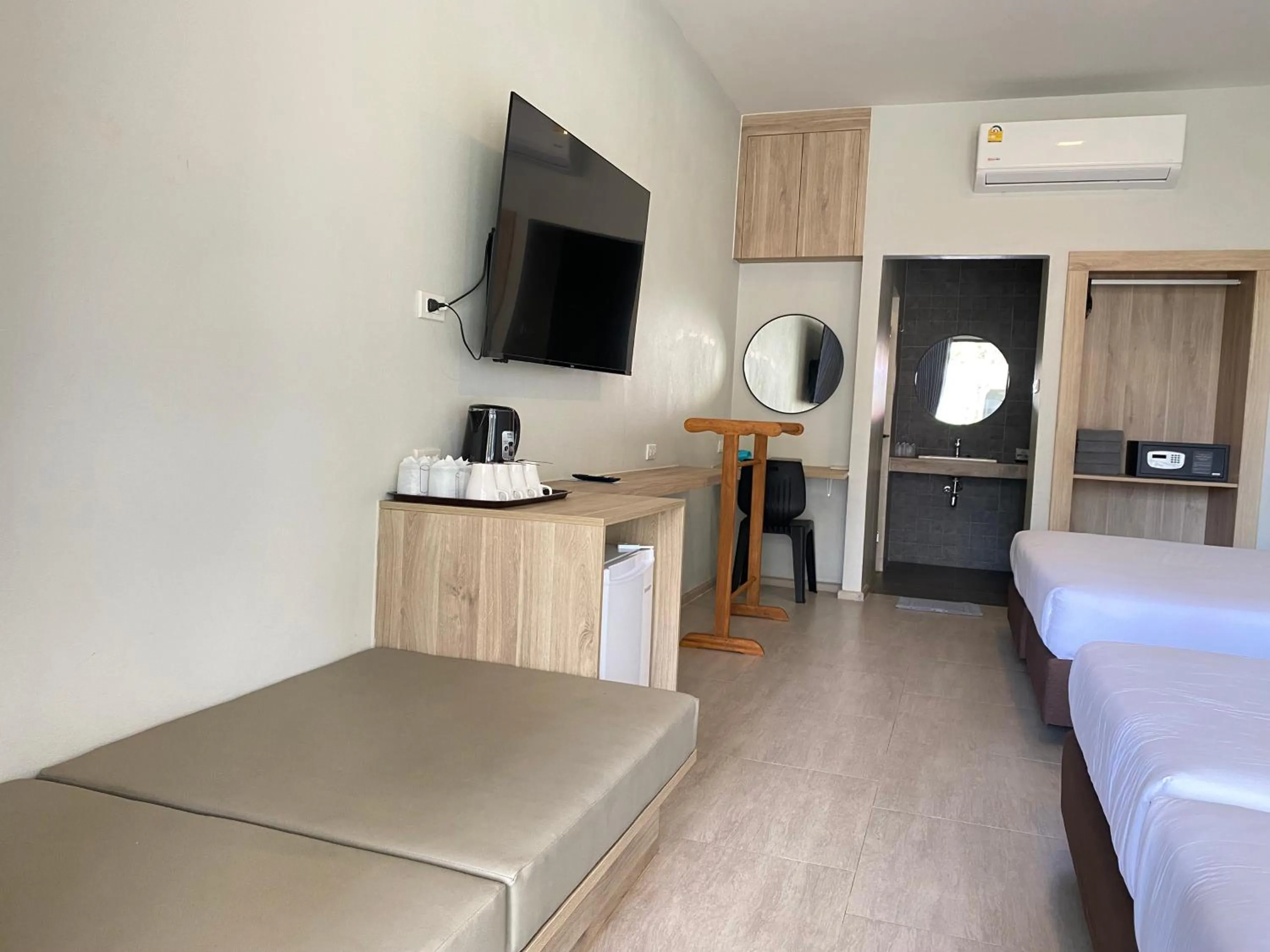 View (from property/room), Bed in Rayong Chalet Resort