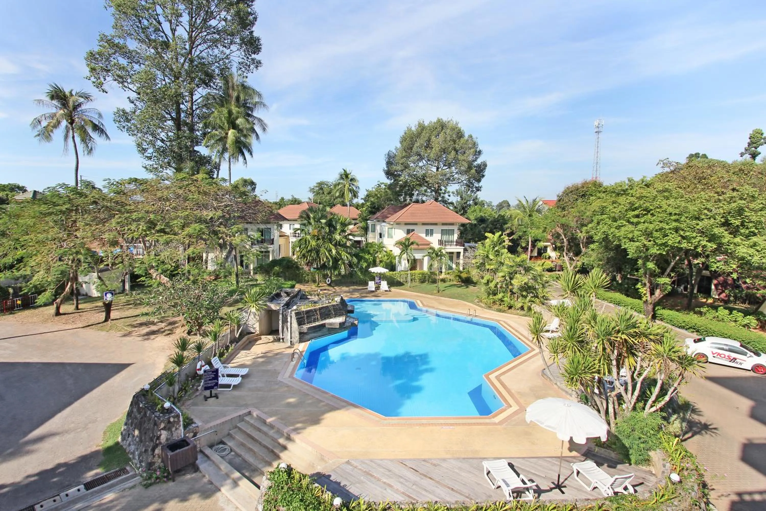 Bird's eye view in Rayong Chalet Resort