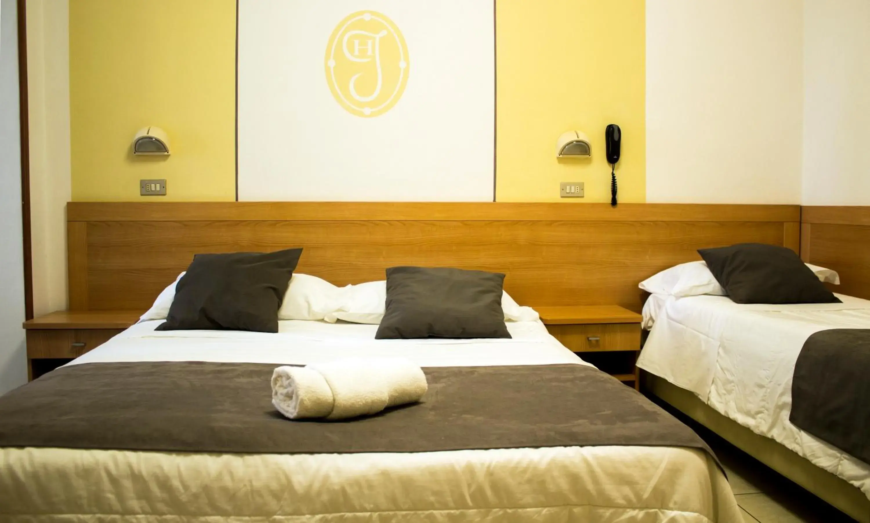 Bed in Hotel Jolie Bed in Hotel Jolie