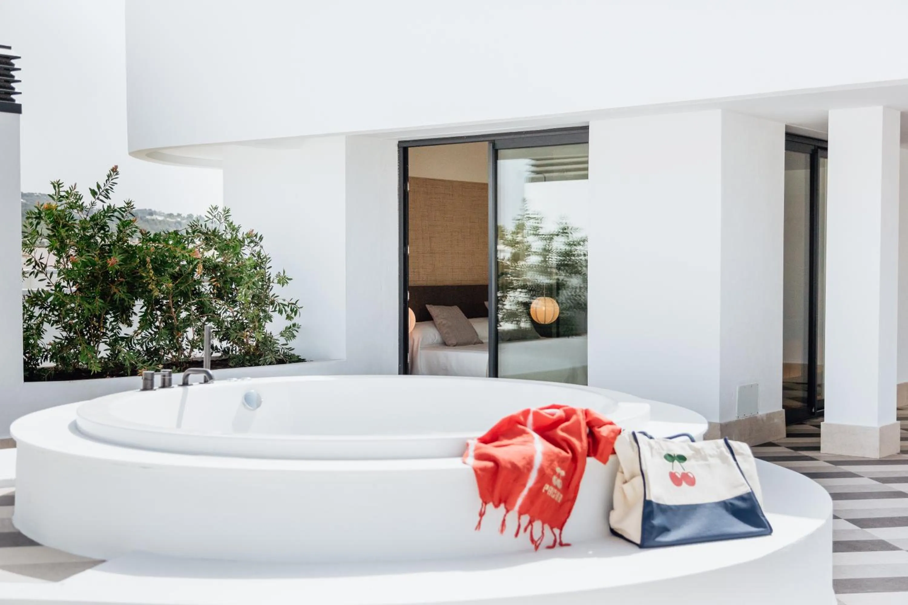Open Air Bath in Pacha Hotel
