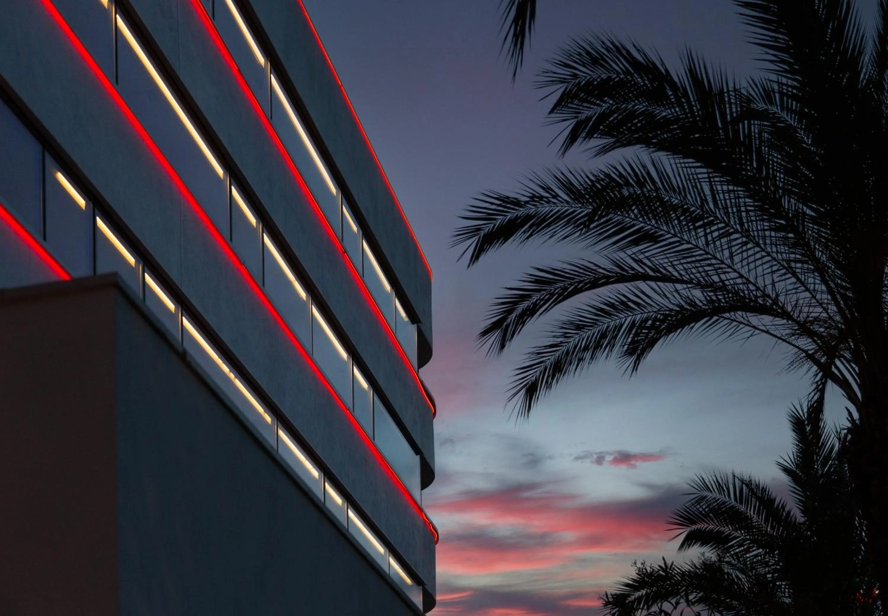 Sunset in Pacha Hotel