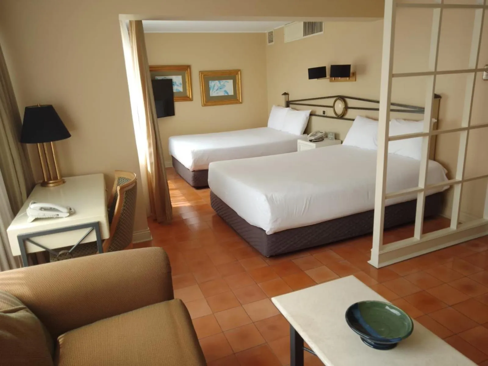 Bed in Suites del Bosque Hotel
