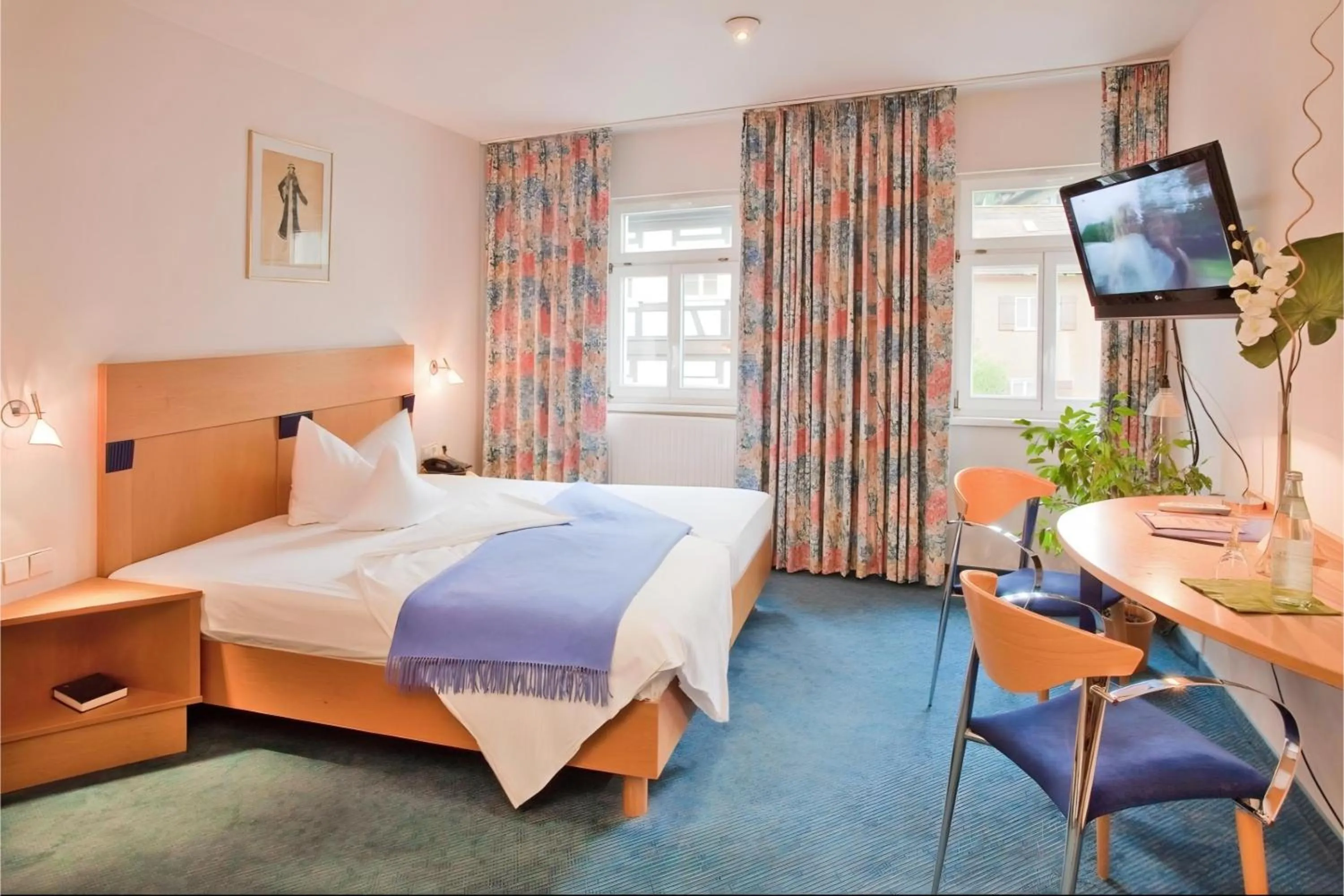 Bed in Hotel Kronprinz