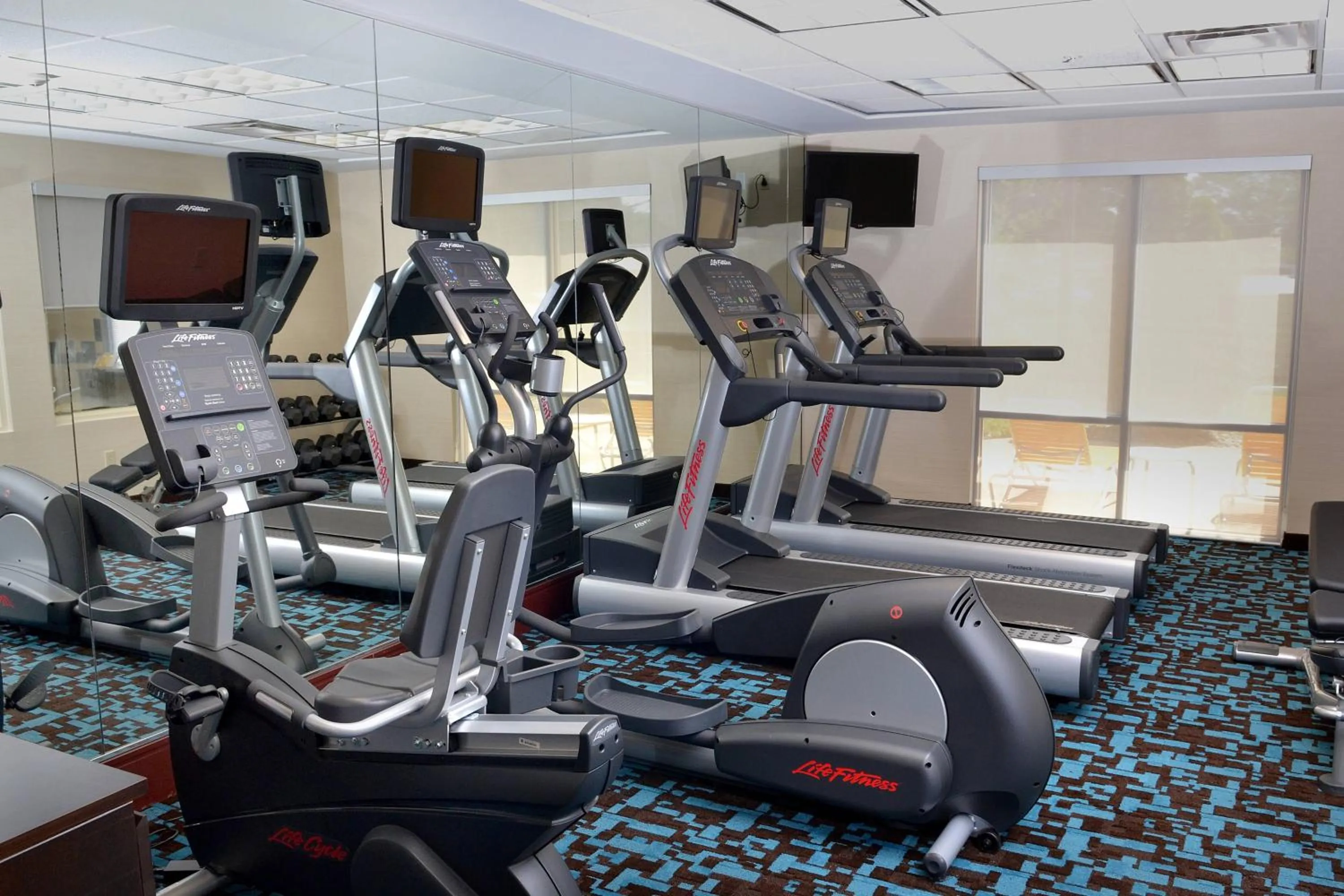 Fitness centre/facilities in Fairfield Inn & Suites Effingham