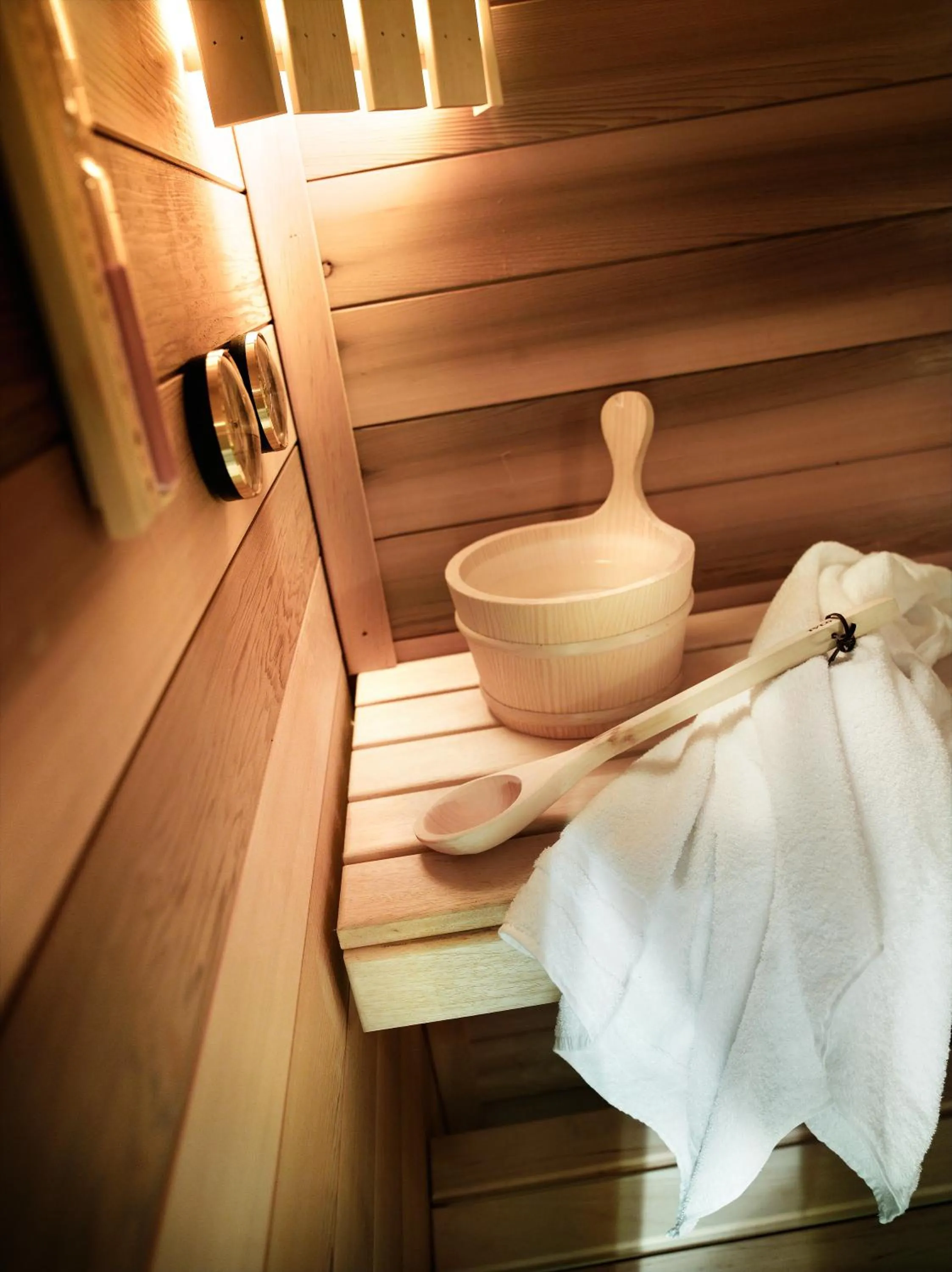 Sauna in CGH Résidence Boutique Le Hameau De Pierre Blanche