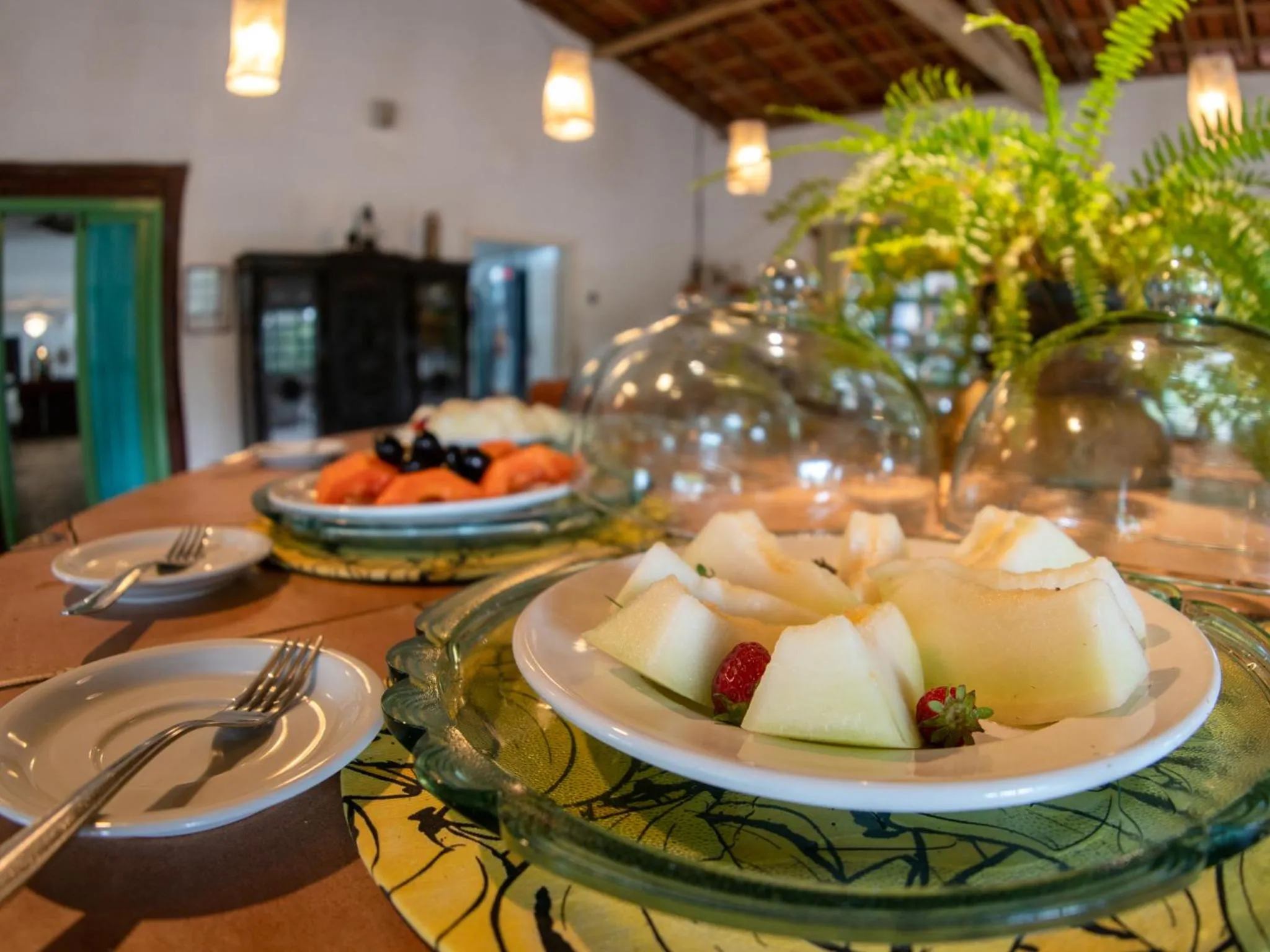 Buffet breakfast in Hotel Marina Porto Abrolhos