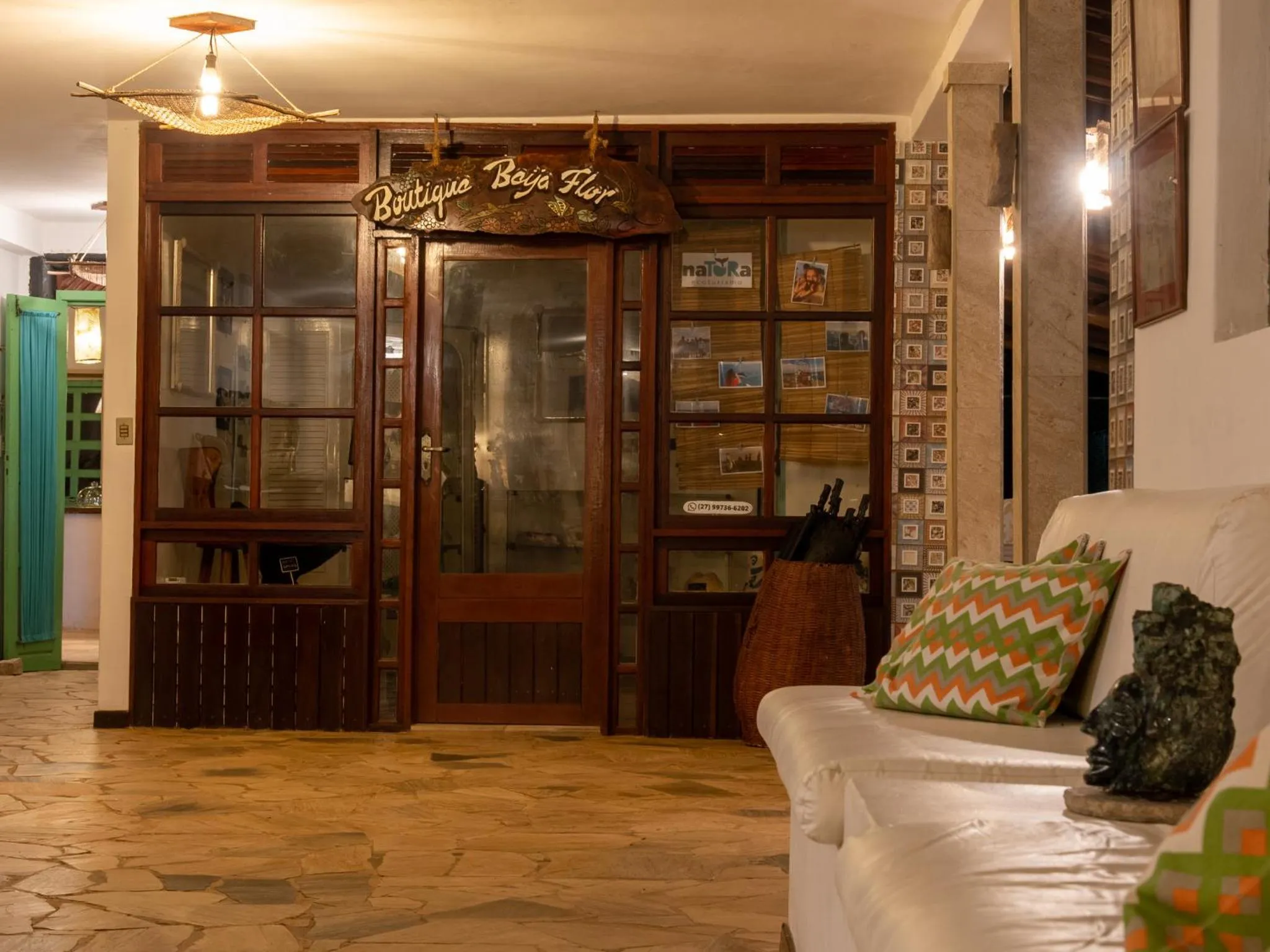 Seating area in Hotel Marina Porto Abrolhos