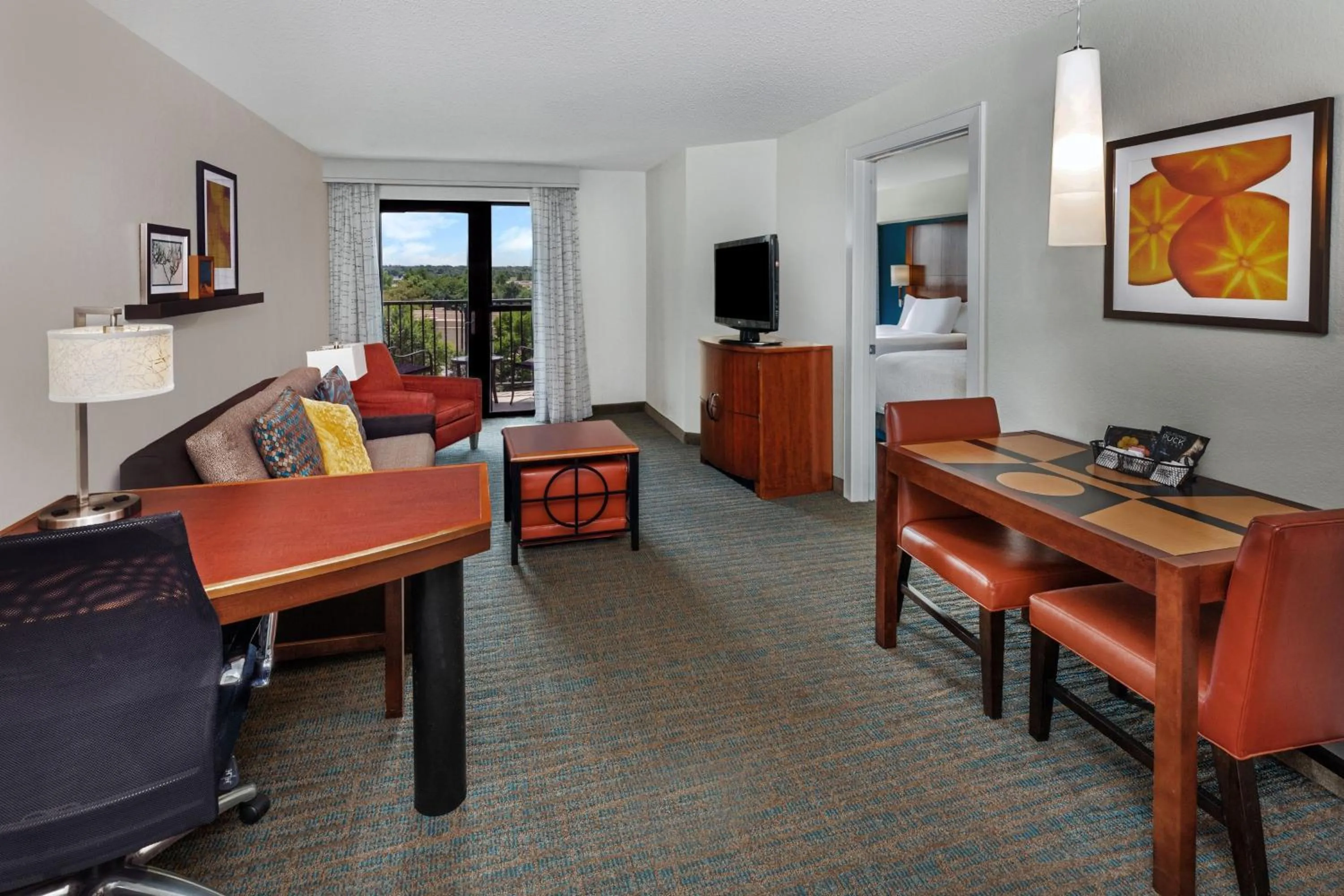 Living room in Residence Inn by Marriott Oklahoma City Downtown/Bricktown