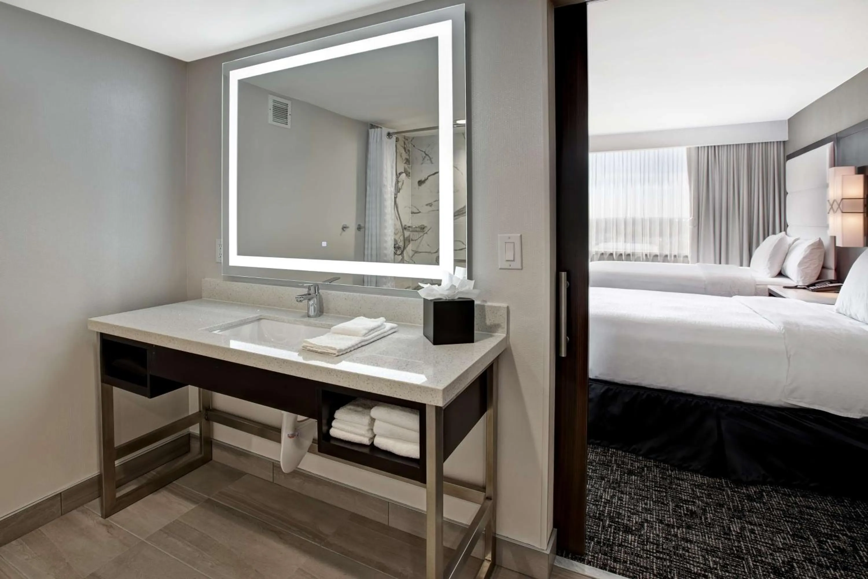 Bathroom, Bed in Embassy Suites By Hilton Oklahoma City Northwest
