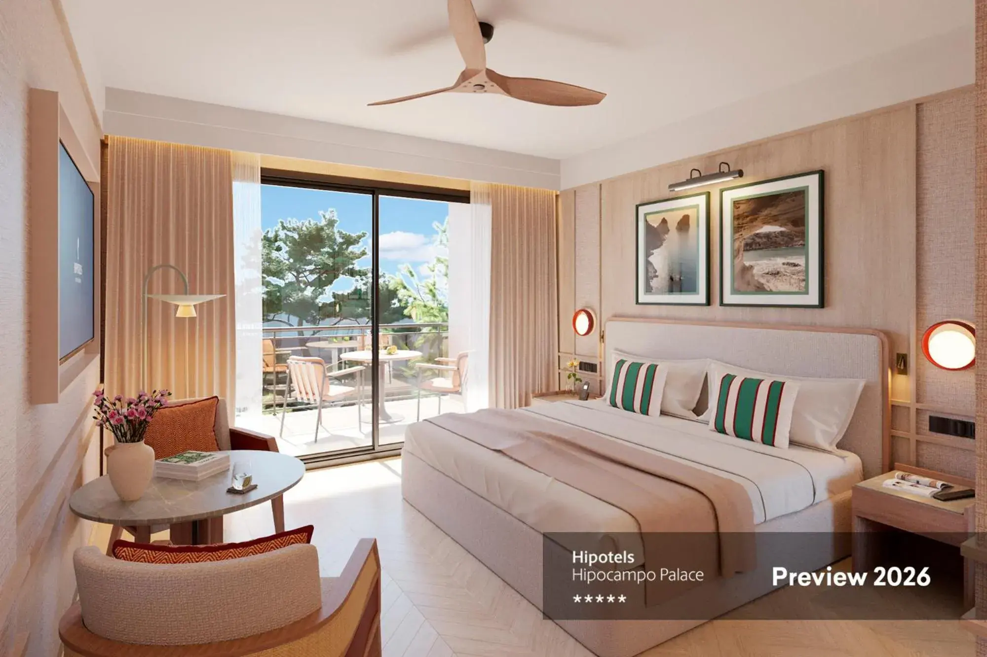 Bed in Hipotels Hipocampo Palace & Spa Bed in Hipotels Hipocampo Palace & Spa