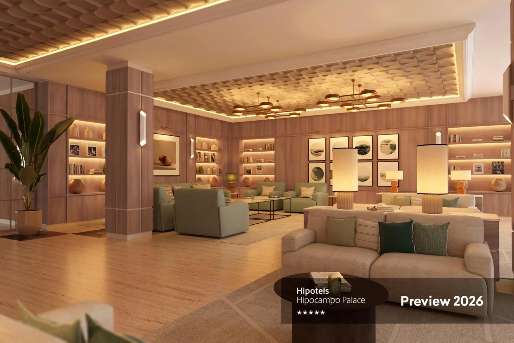 Library in Hipotels Hipocampo Palace & Spa