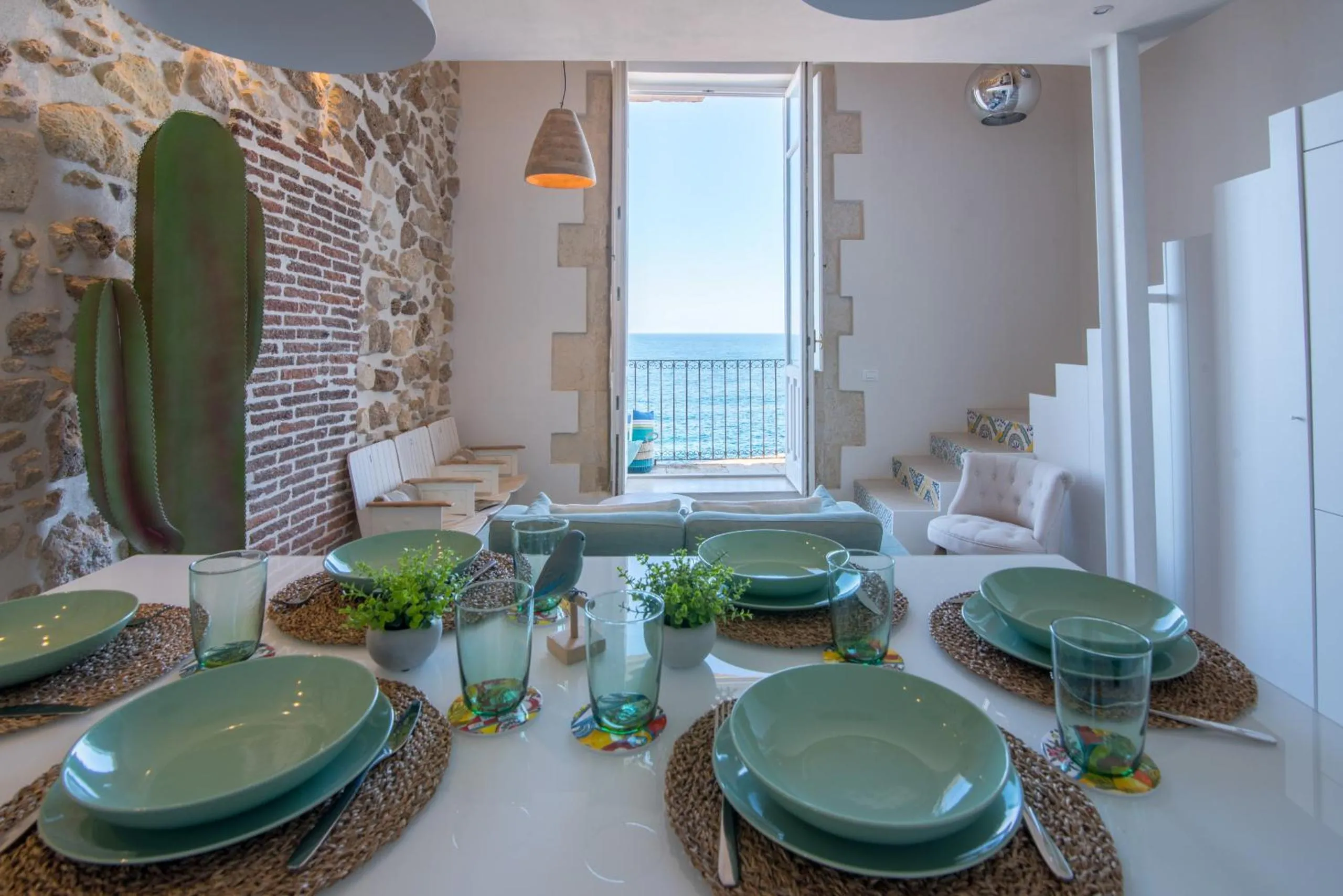 Dining area in Veronique by Dimore in Sicily