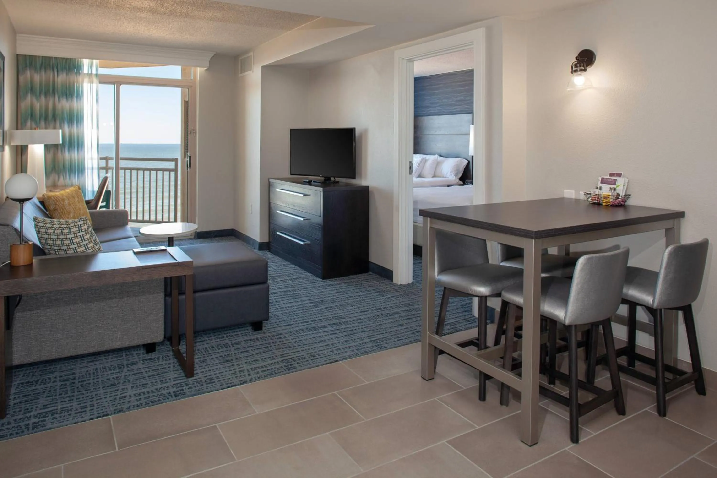 Living room in Residence Inn By Marriott Virginia Beach Oceanfront