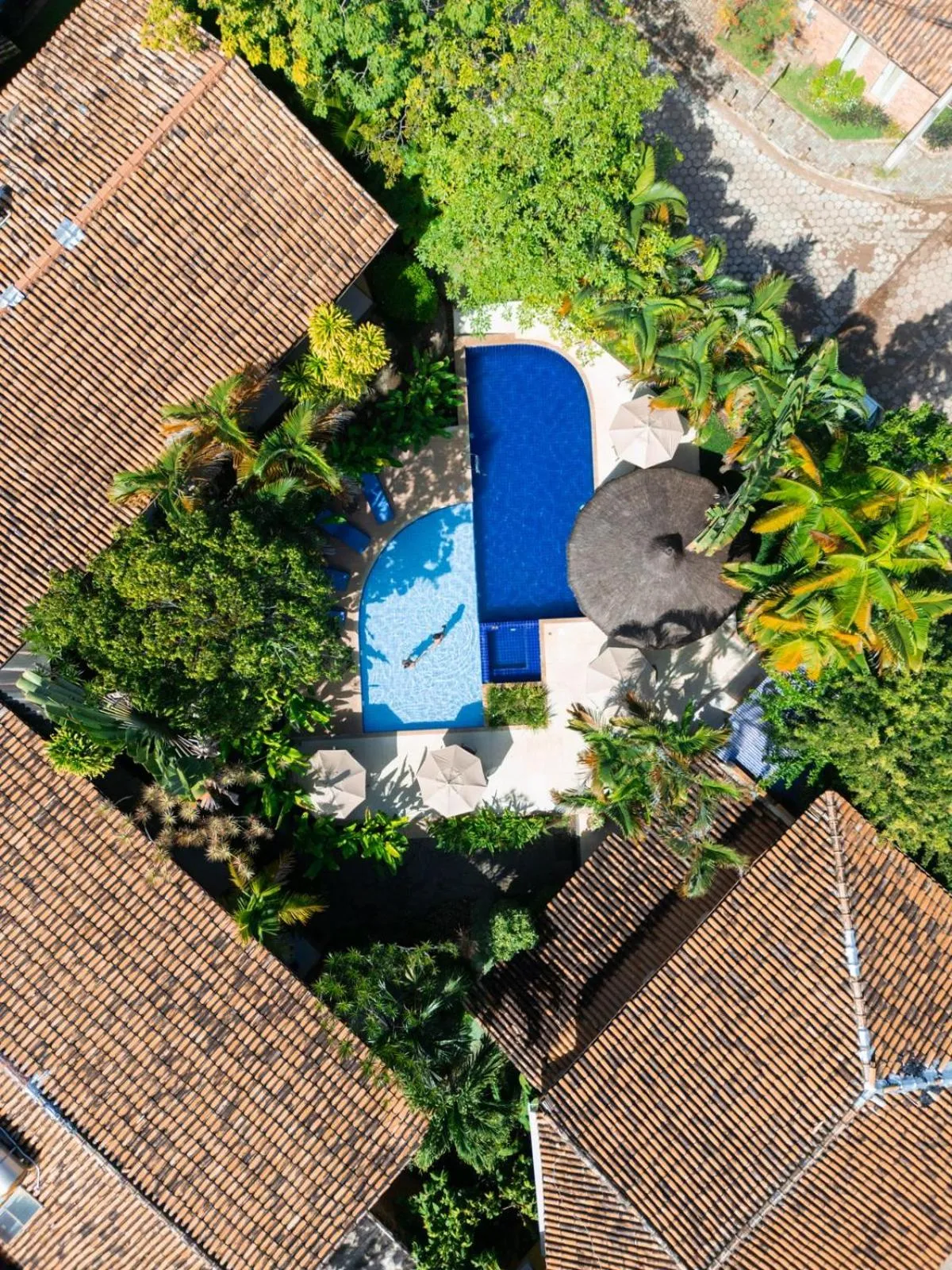 Swimming pool in Pousada Pedra Torta