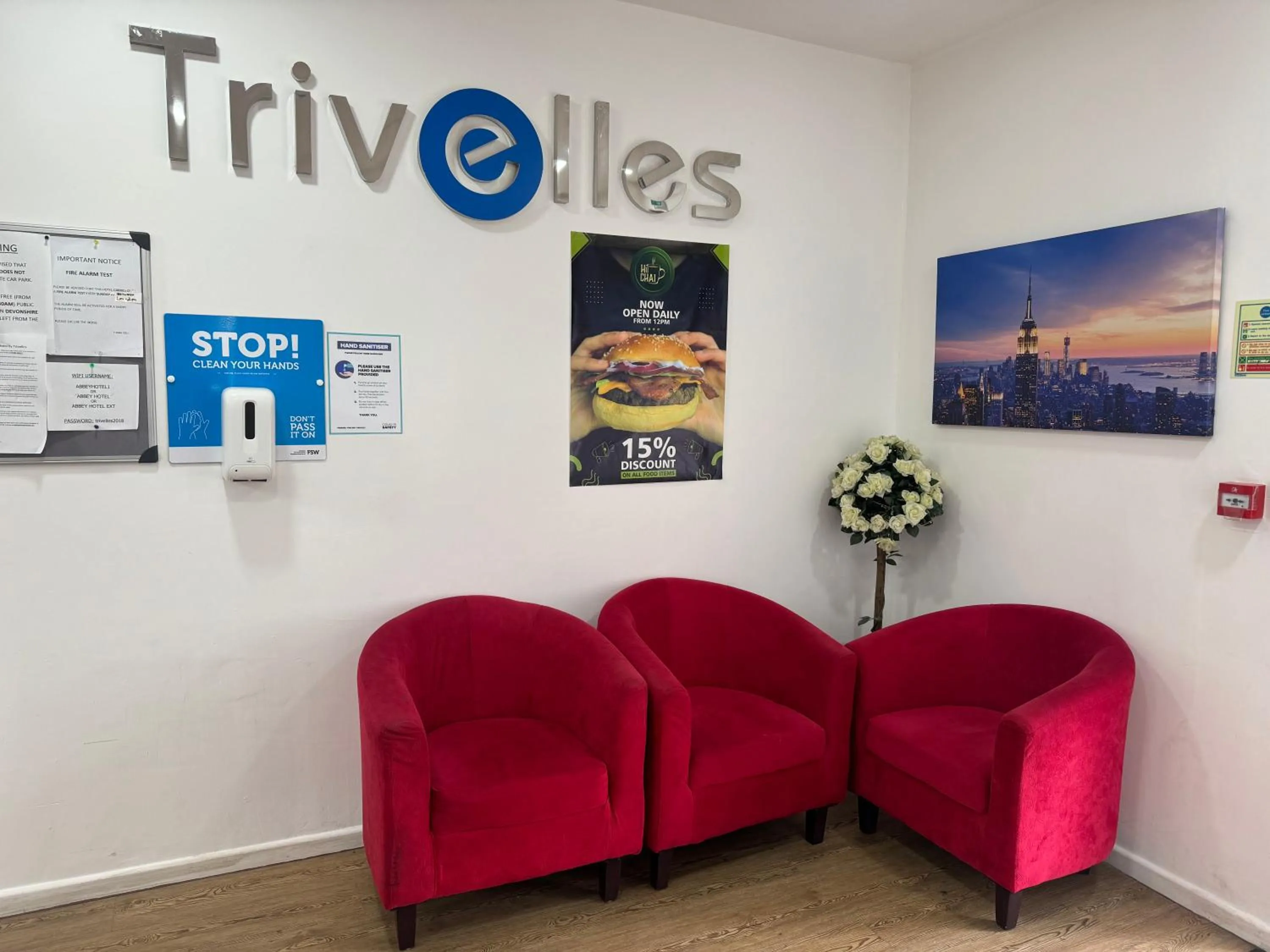 Lobby or reception in Abbey Hotel