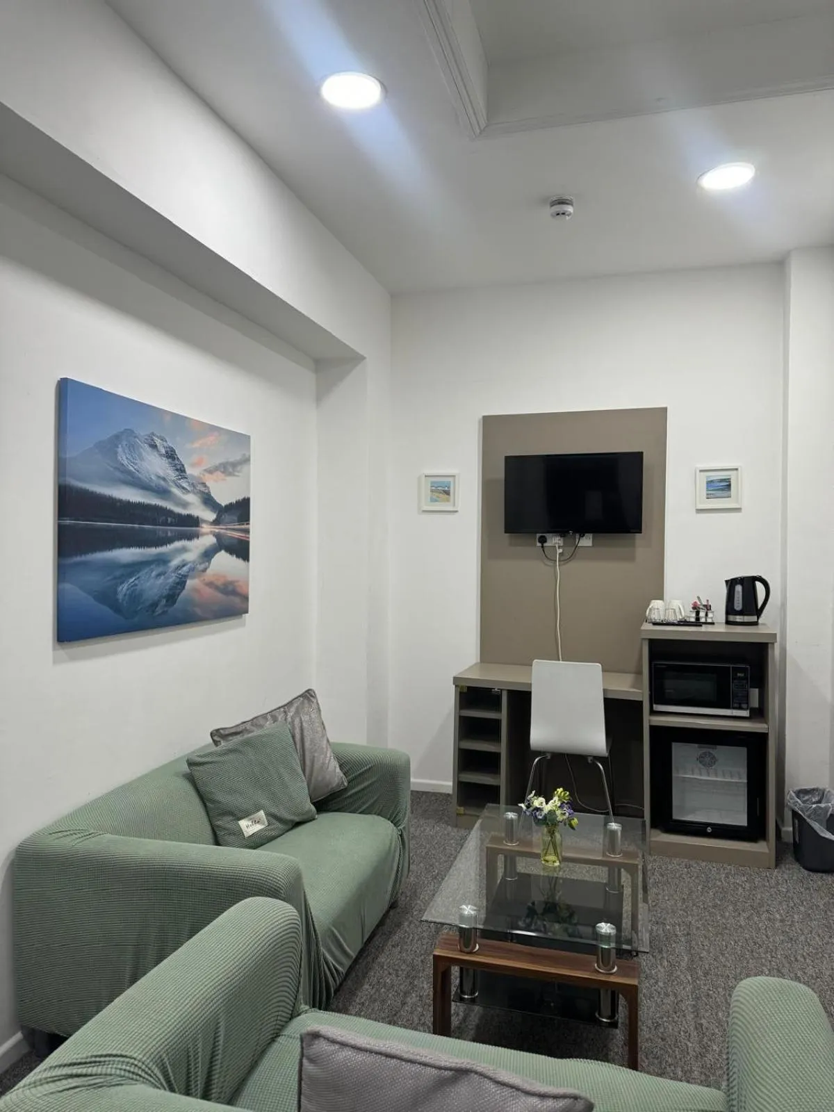 Seating area in Abbey Hotel