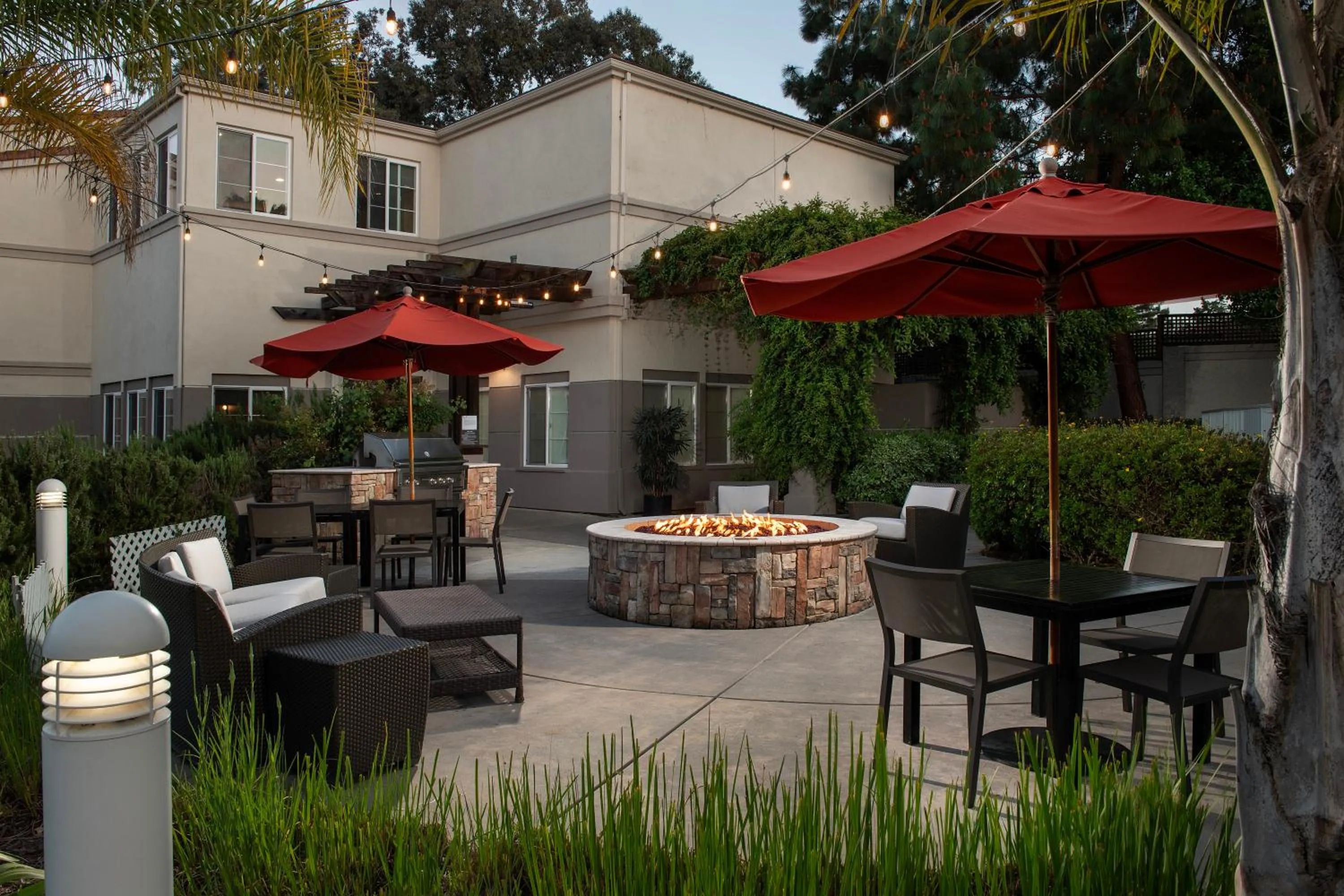 Patio in Residence Inn Palo Alto Los Altos
