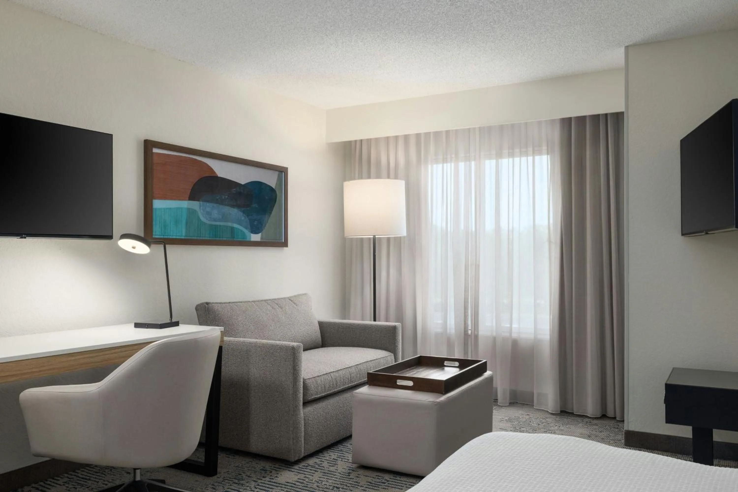 Photo of the whole room, Bed in SpringHill Suites Boca Raton