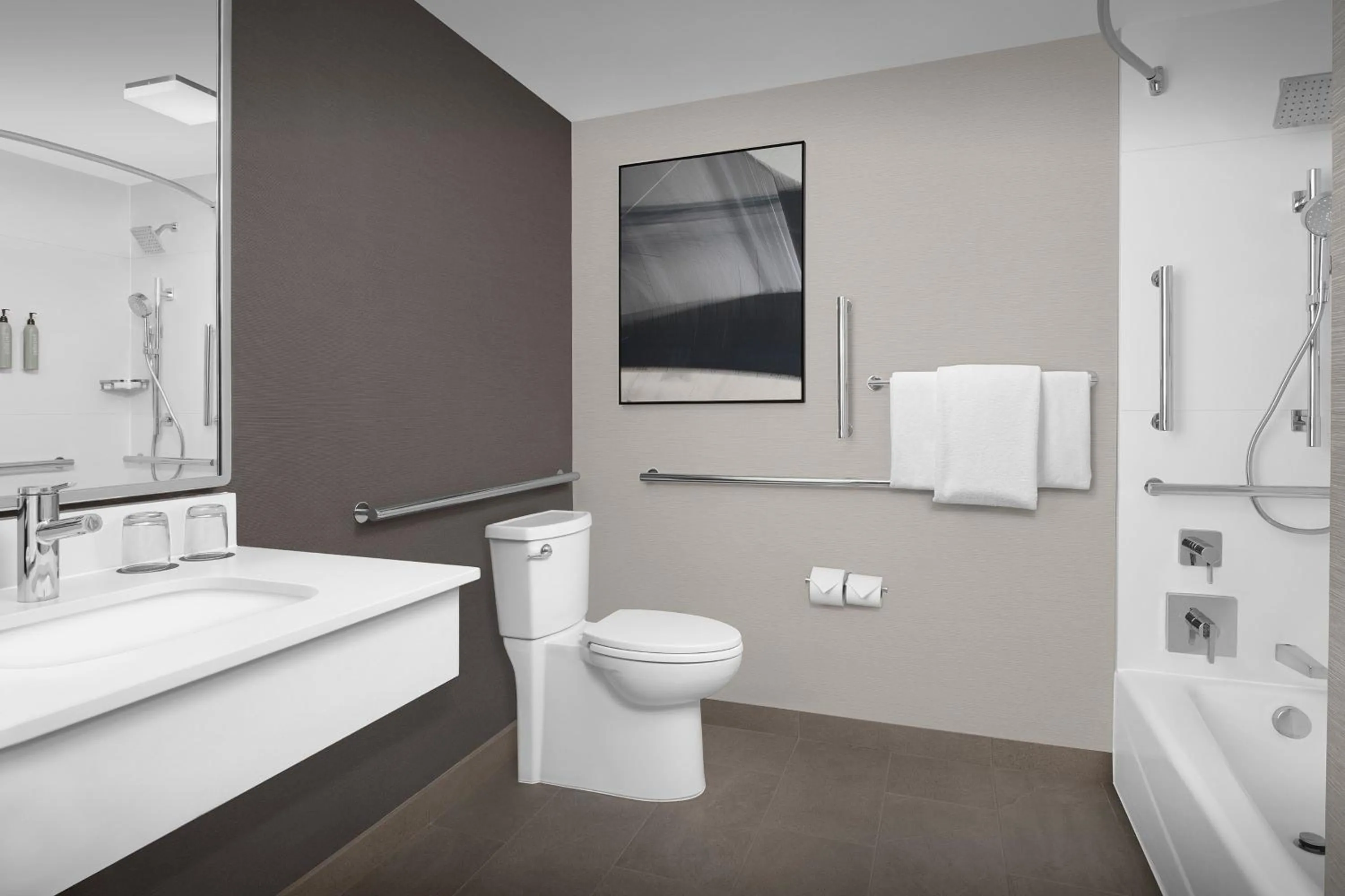 Bathroom in Courtyard by Marriott Portland Tigard